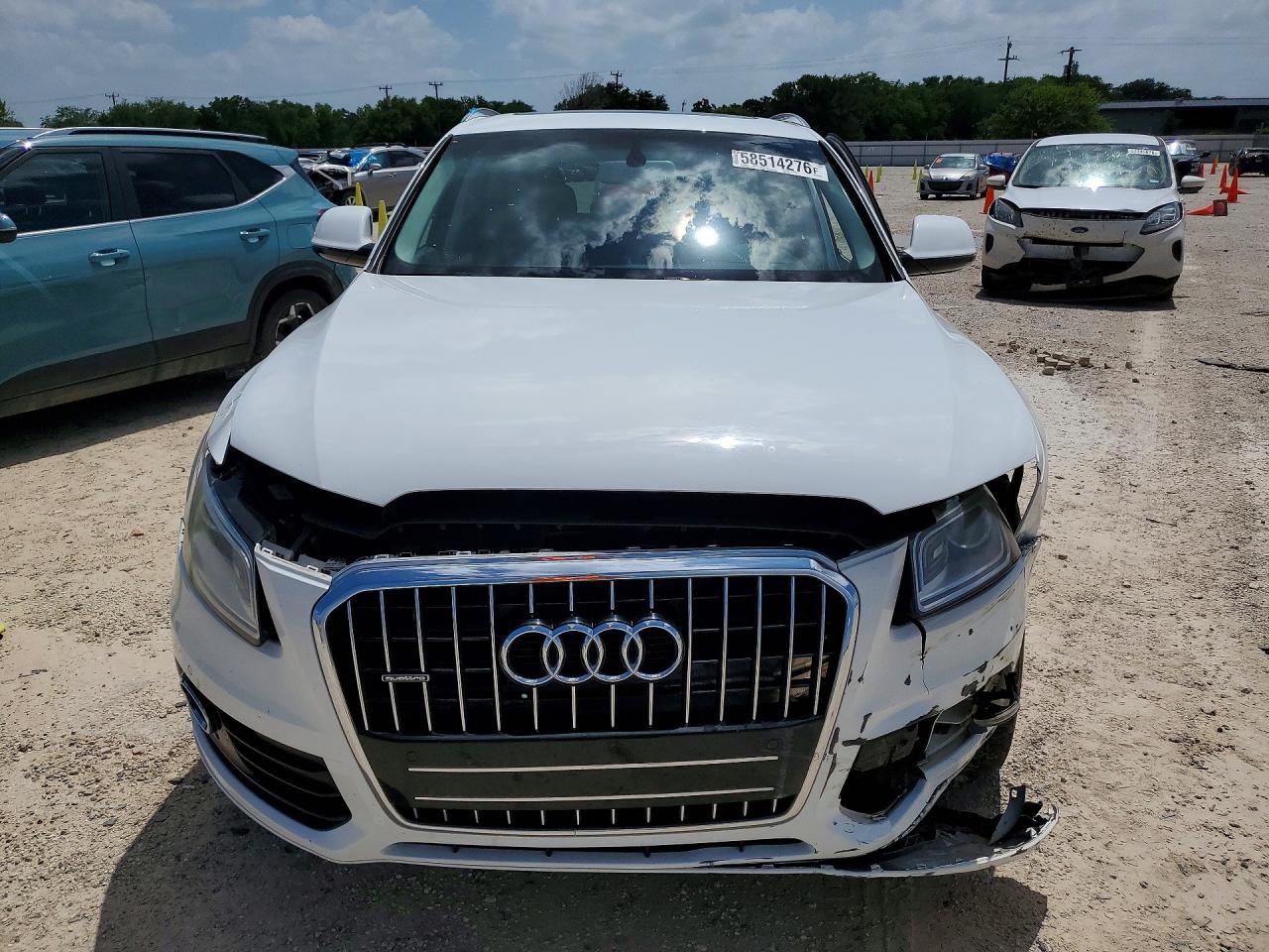 2015 Audi Q5 Tdi Premium Plus White vin: WA1CMAFP8FA132819
