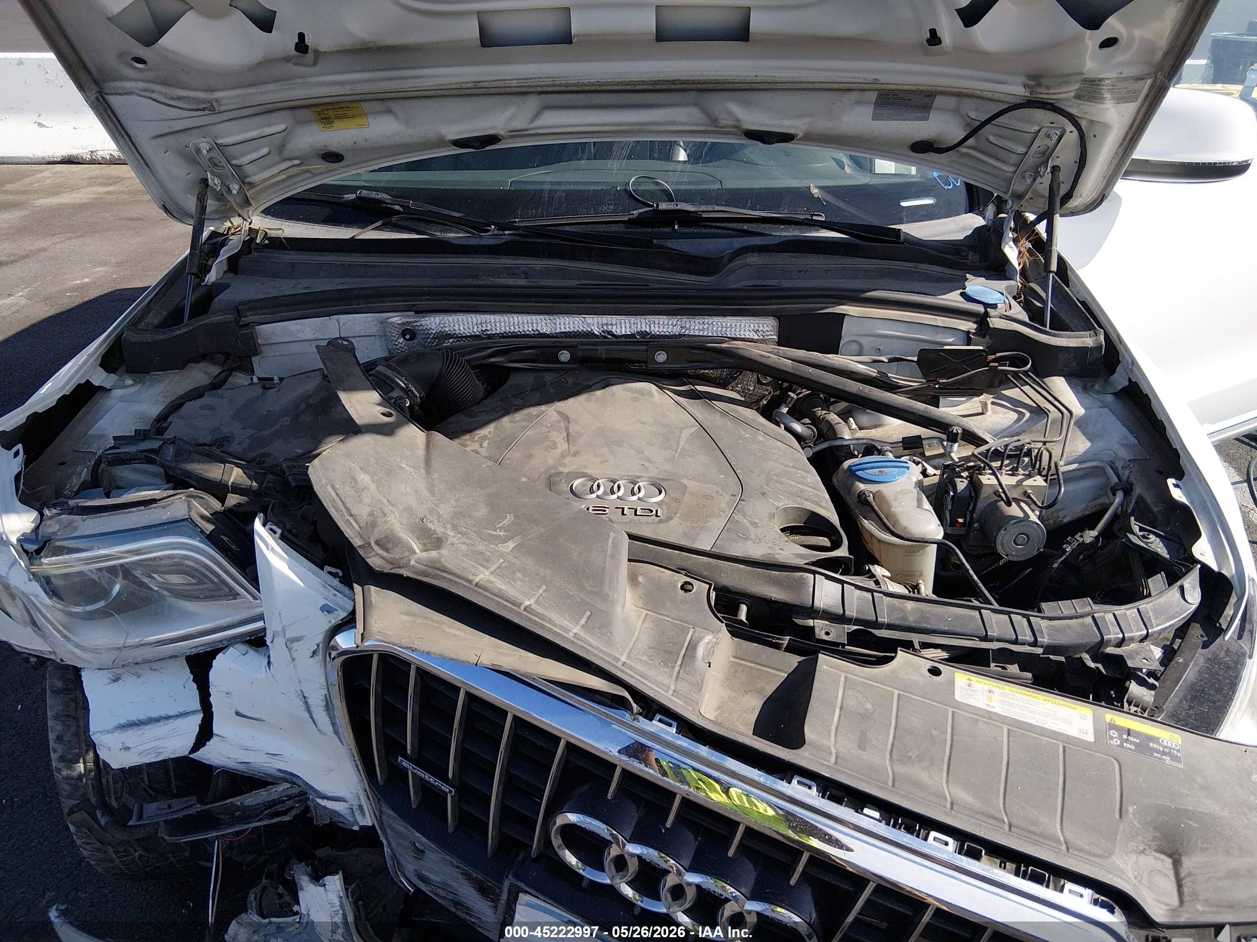 2014 Audi Q5 3.0 Tdi Premium Plus White vin: WA1CMAFP9EA039001