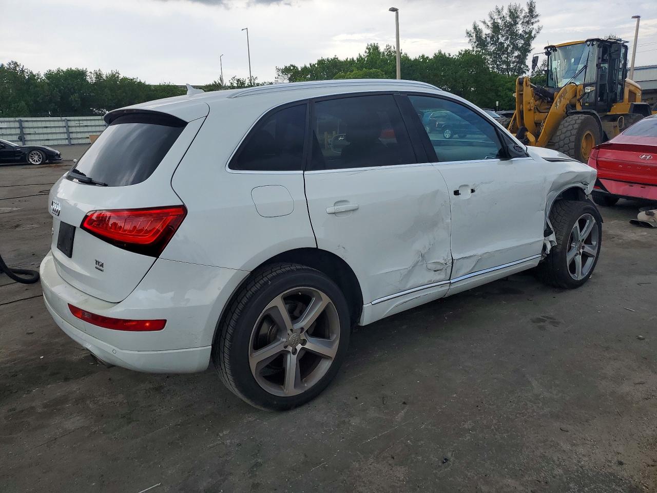 2014 Audi Q5 Tdi Premium Plus White vin: WA1CMAFP9EA040455