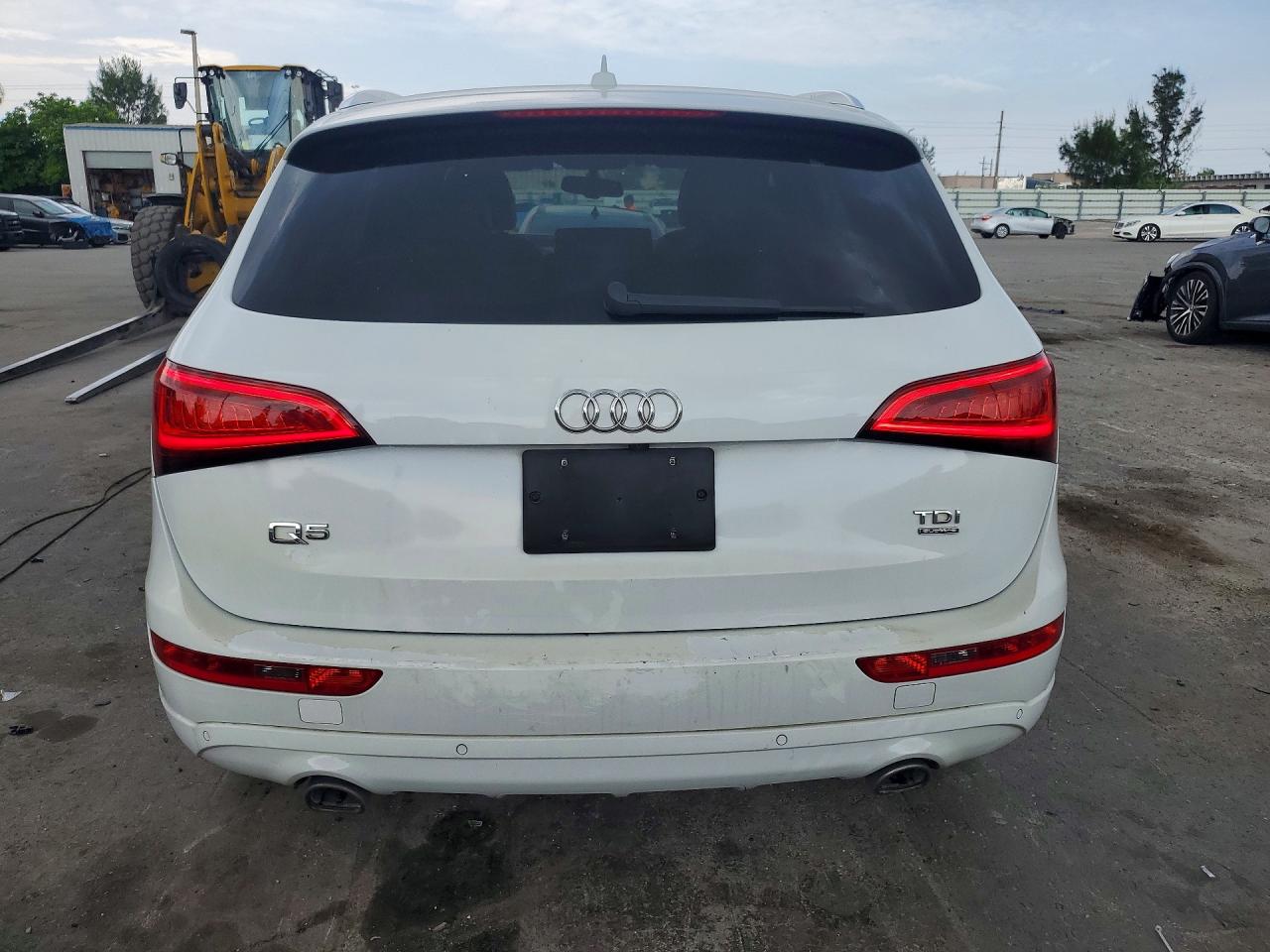 2014 Audi Q5 Tdi Premium Plus White vin: WA1CMAFP9EA040455
