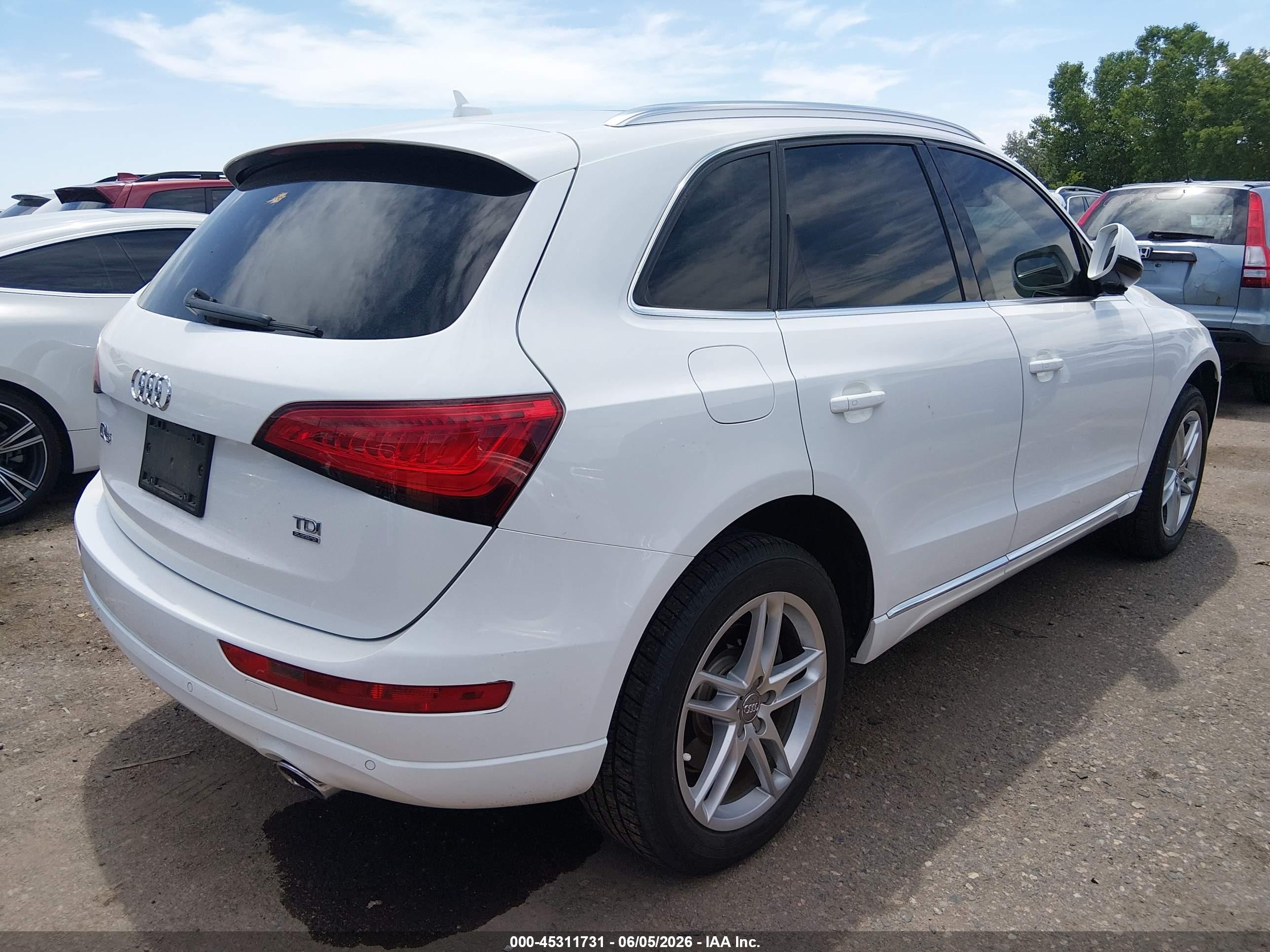 2014 Audi Q5 3.0 Tdi Premium Plus White vin: WA1CMAFP9EA047244