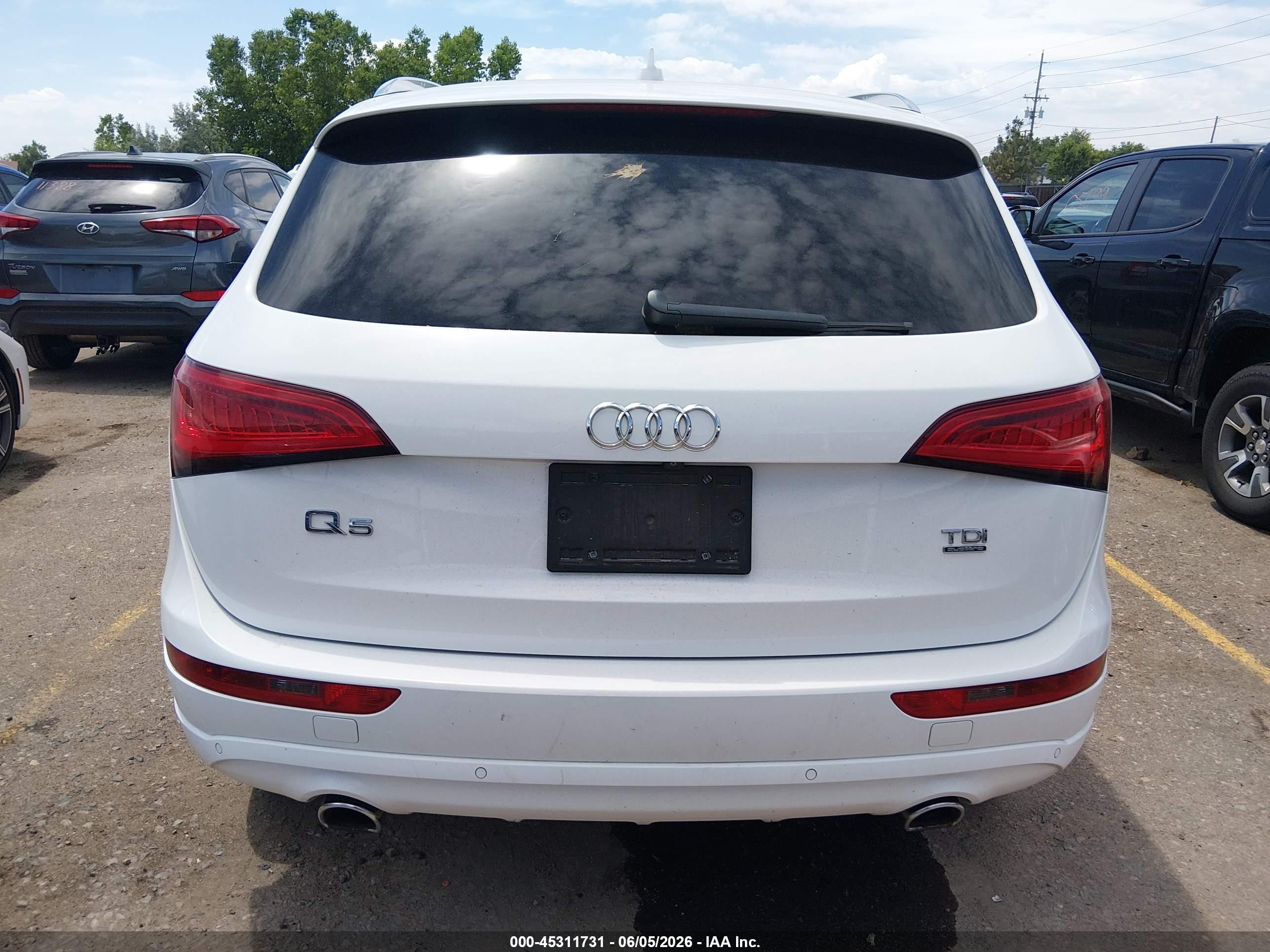 2014 Audi Q5 3.0 Tdi Premium Plus White vin: WA1CMAFP9EA047244