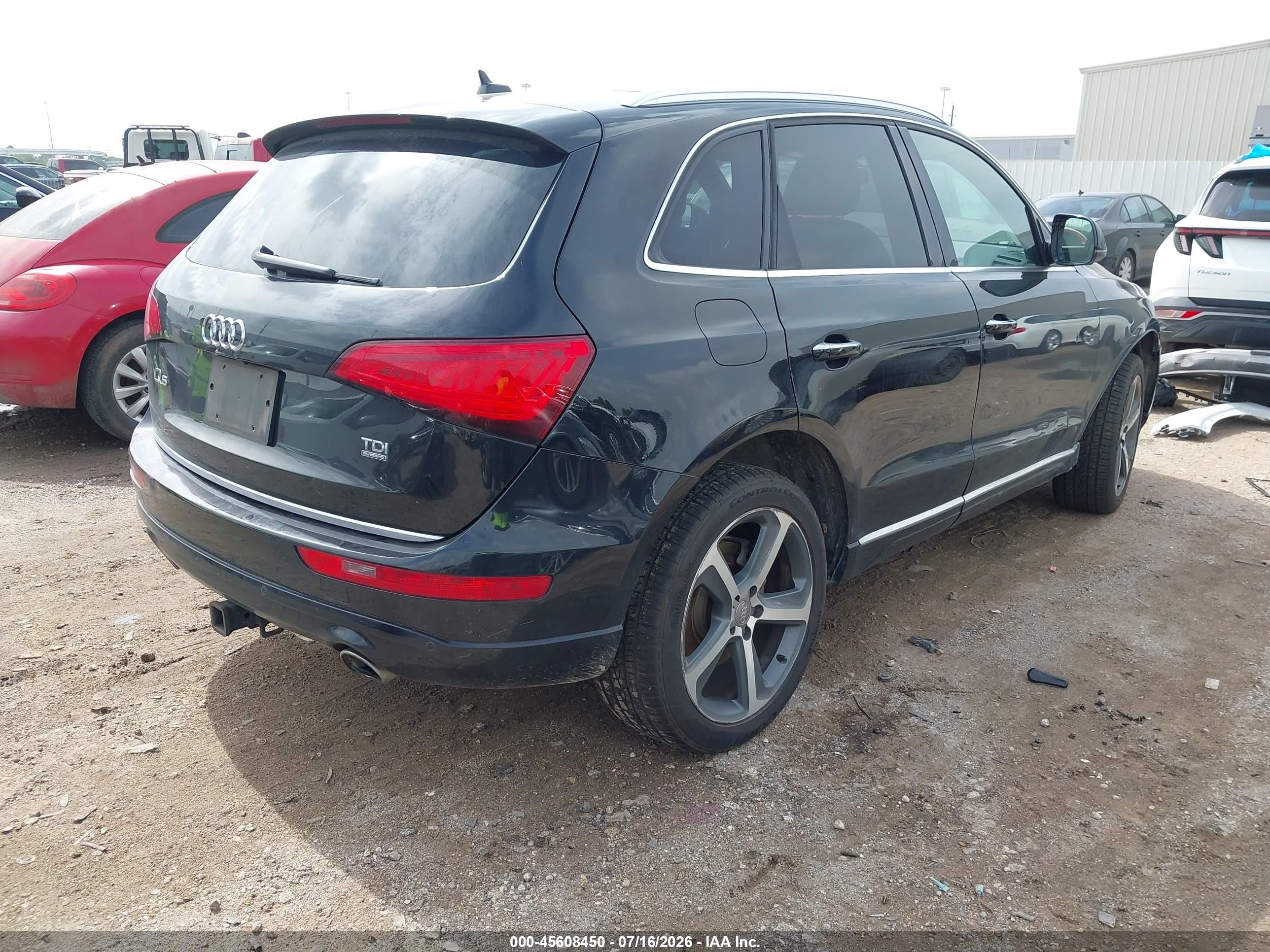 2015 Audi Q5 3.0 Tdi Premium Plus Черный vin: WA1CMAFP9FA023091