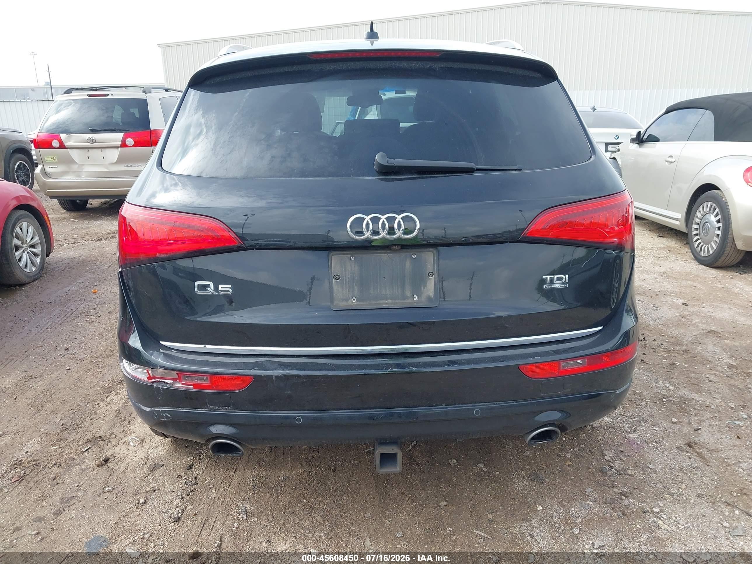 2015 Audi Q5 3.0 Tdi Premium Plus Черный vin: WA1CMAFP9FA023091