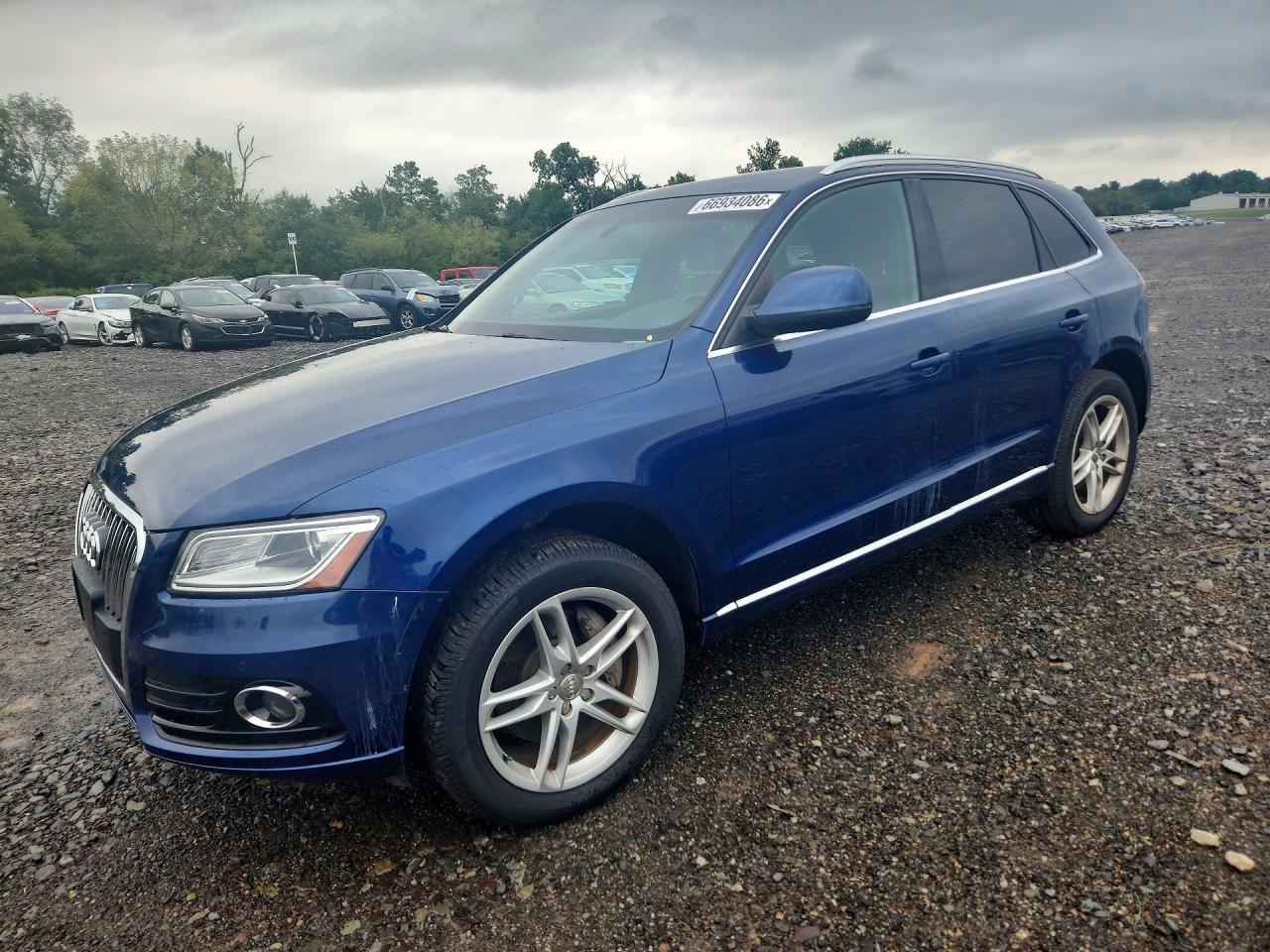 2014 Audi Q5 Tdi Premium Plus Blue vin: WA1CMAFPXEA121111