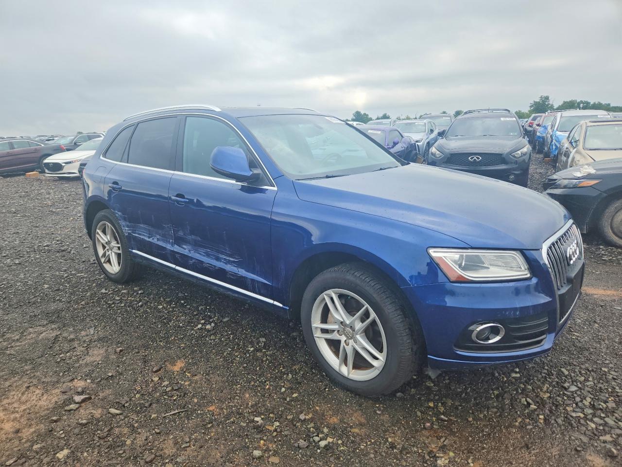 2014 Audi Q5 Tdi Premium Plus Blue vin: WA1CMAFPXEA121111