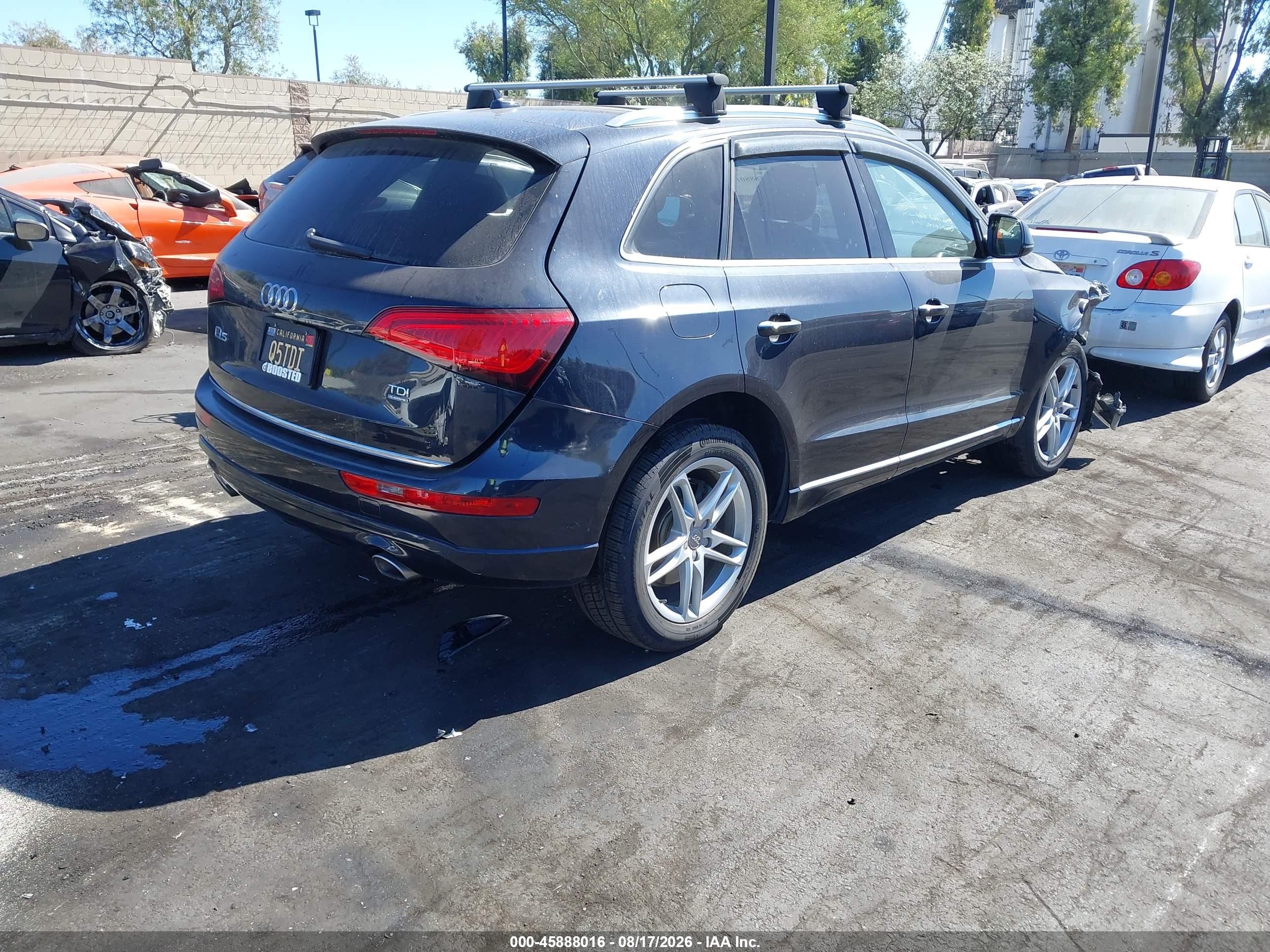 2015 Audi Q5 3.0 Tdi Premium Plus Black vin: WA1CMAFPXFA005778
