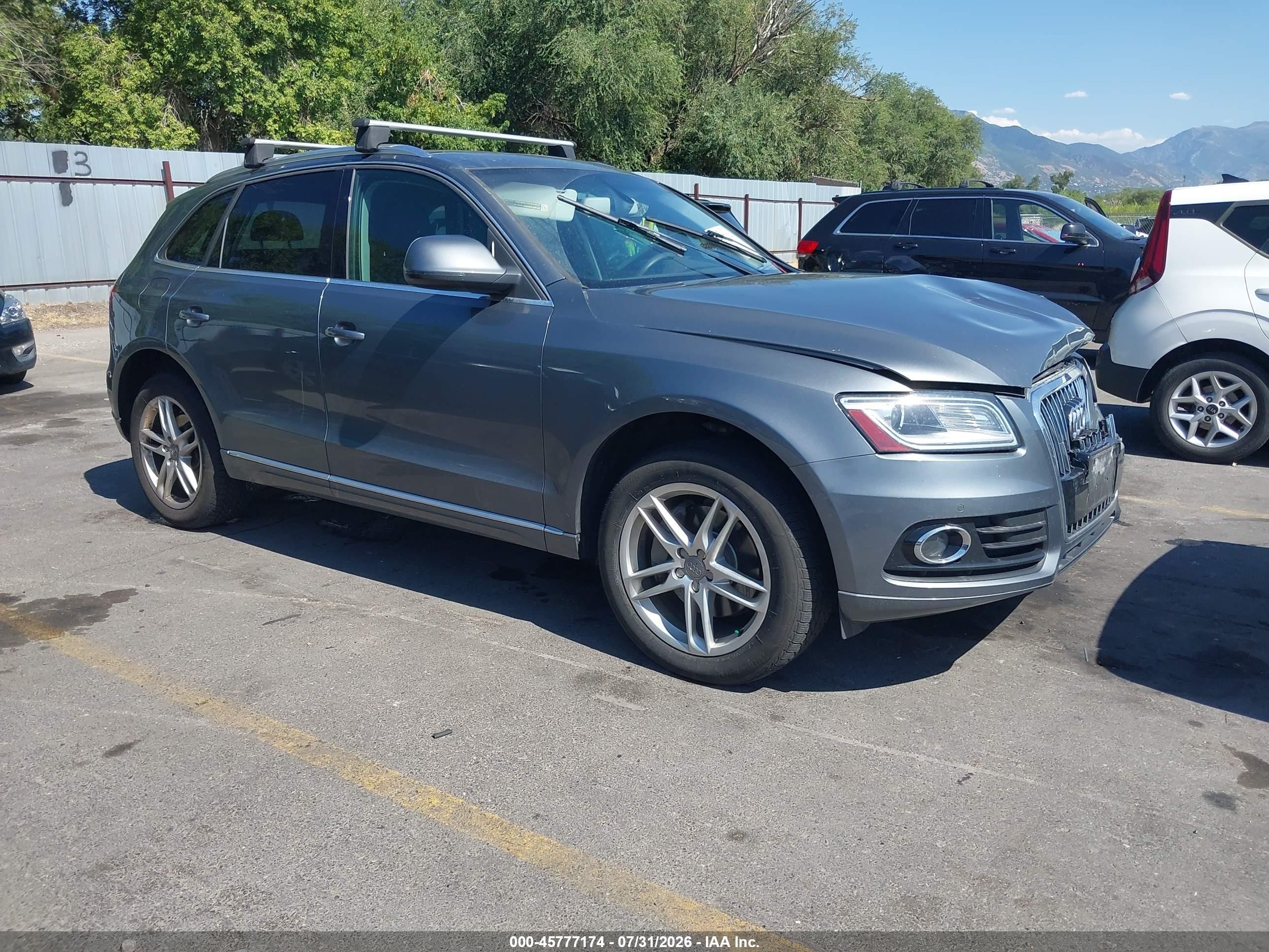 2014 Audi Q5 3.0 Tdi Premium Plus Gray vin: WA1CMBFP0EA077402