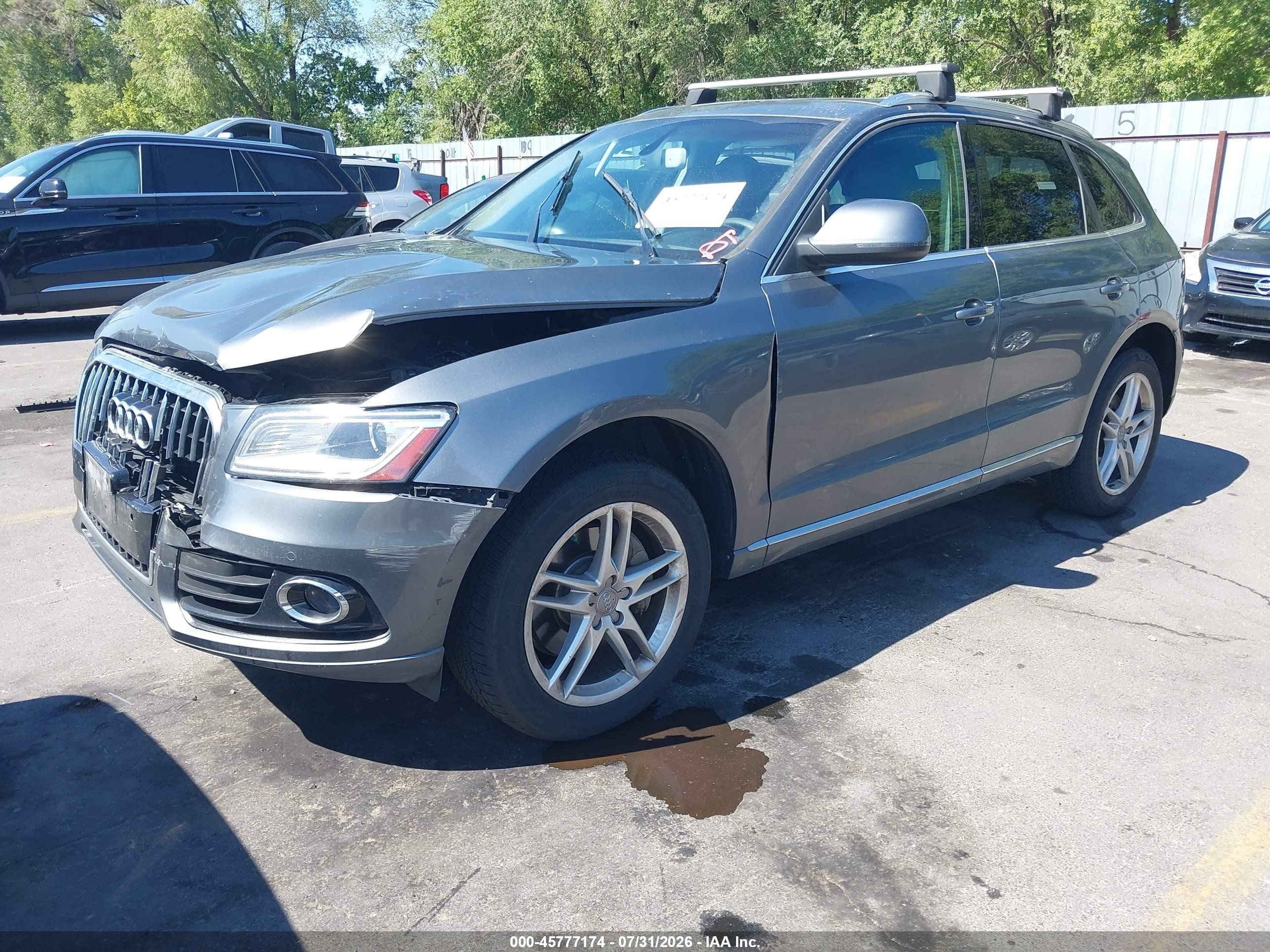 2014 Audi Q5 3.0 Tdi Premium Plus Gray vin: WA1CMBFP0EA077402