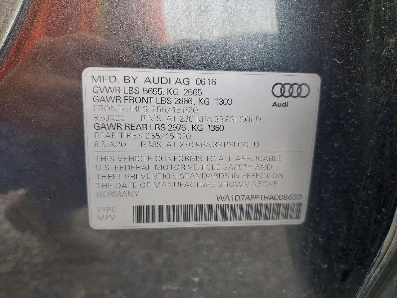 2017 Audi Q5 Premium Plus S-line Золотой vin: WA1D7AFP1HA008633
