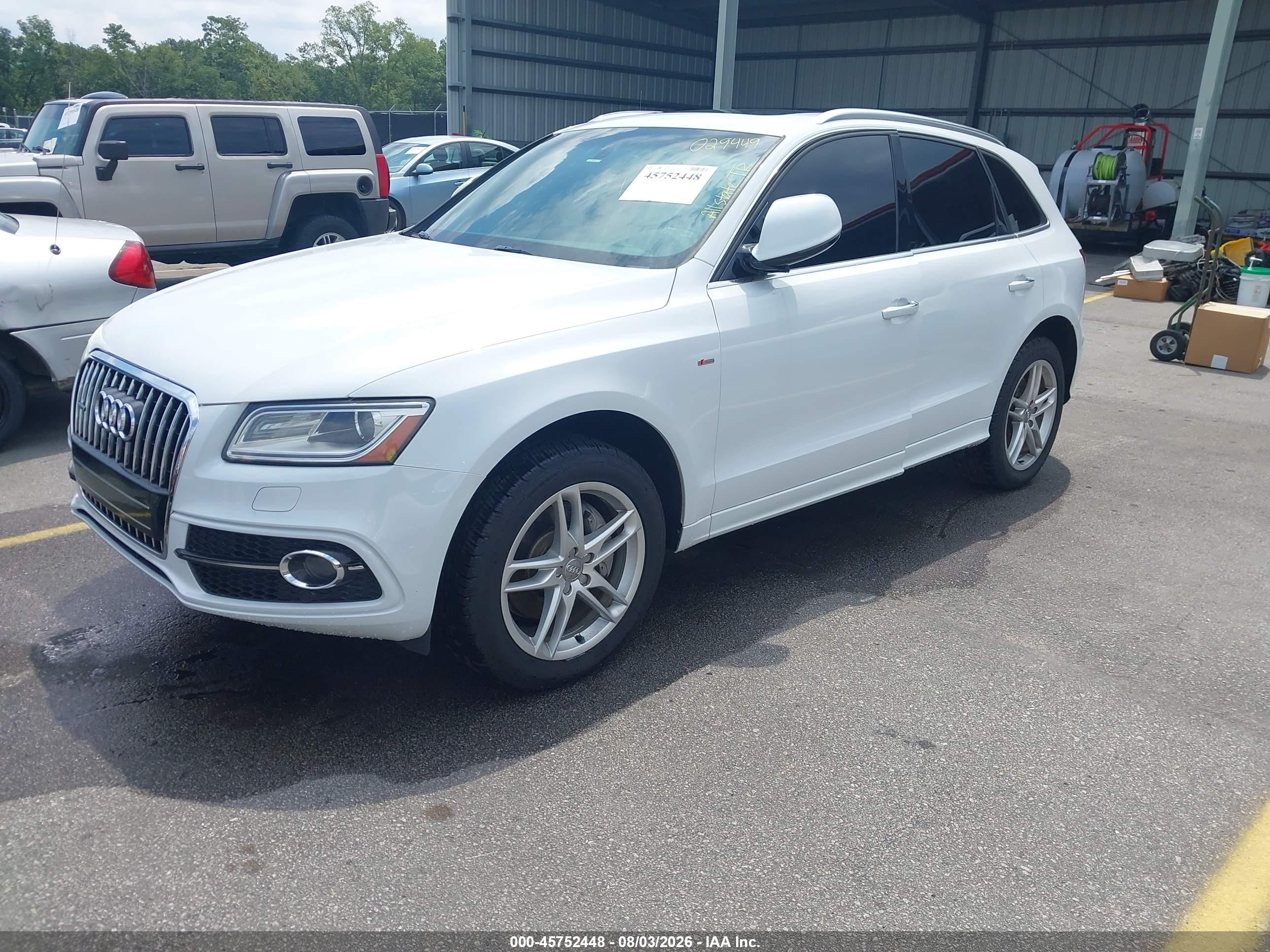 2016 Audi Q5 3.0t Premium Plus White vin: WA1D7AFP5GA029449