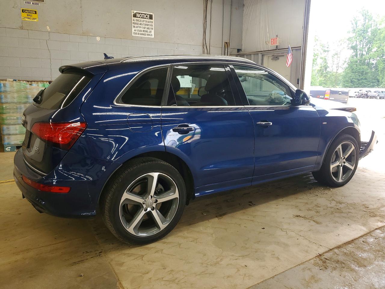 2016 Audi Q5 Premium Plus S-line Синий vin: WA1D7AFP9GA123463