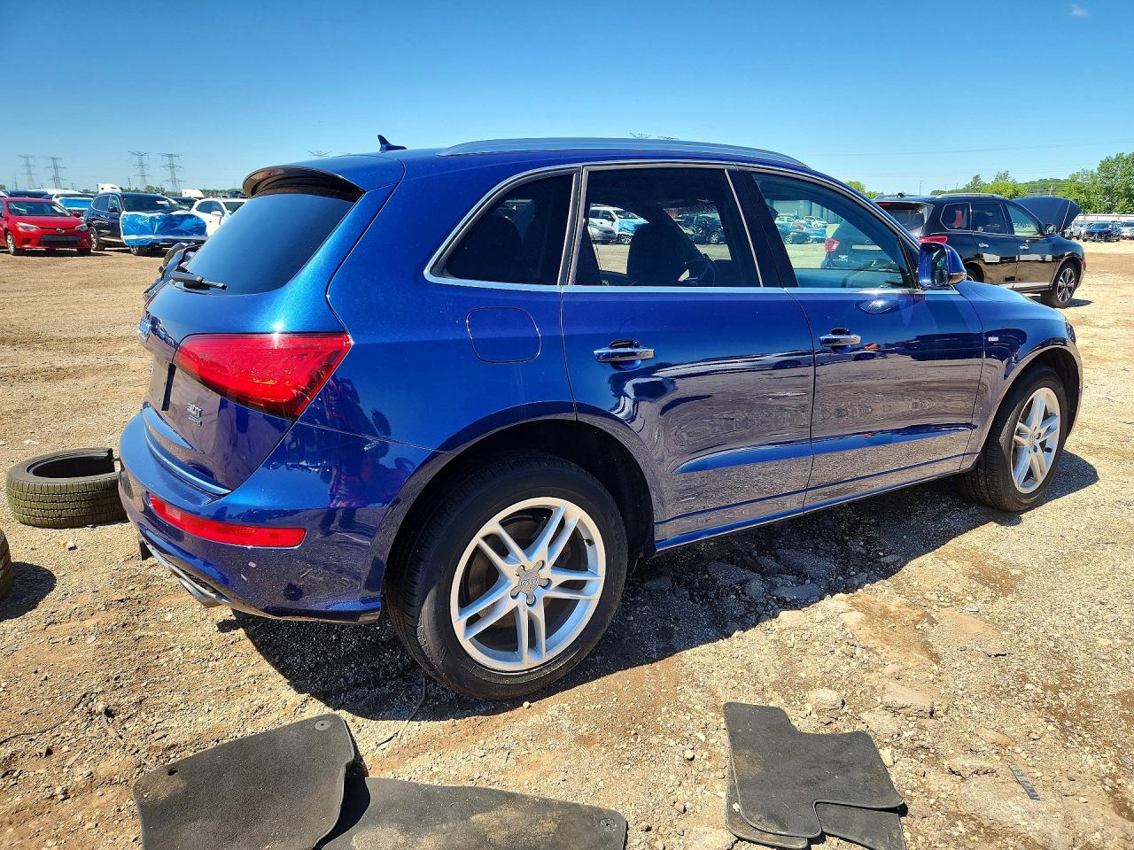 2016 Audi Q5 Premium Plus S-line Синий vin: WA1D7BFPXGA041361