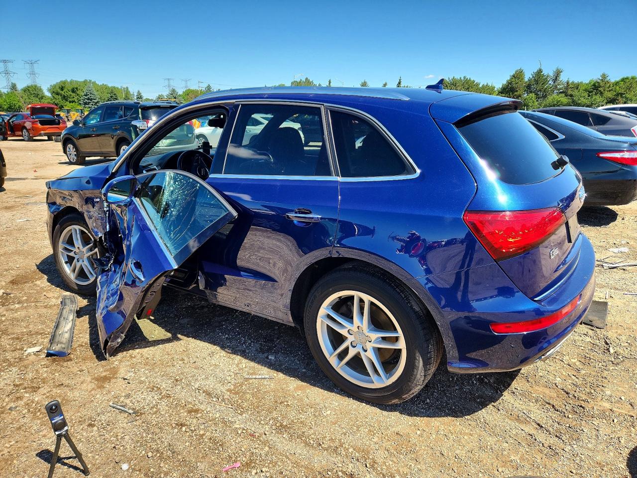 2016 Audi Q5 Premium Plus S-line Синий vin: WA1D7BFPXGA041361