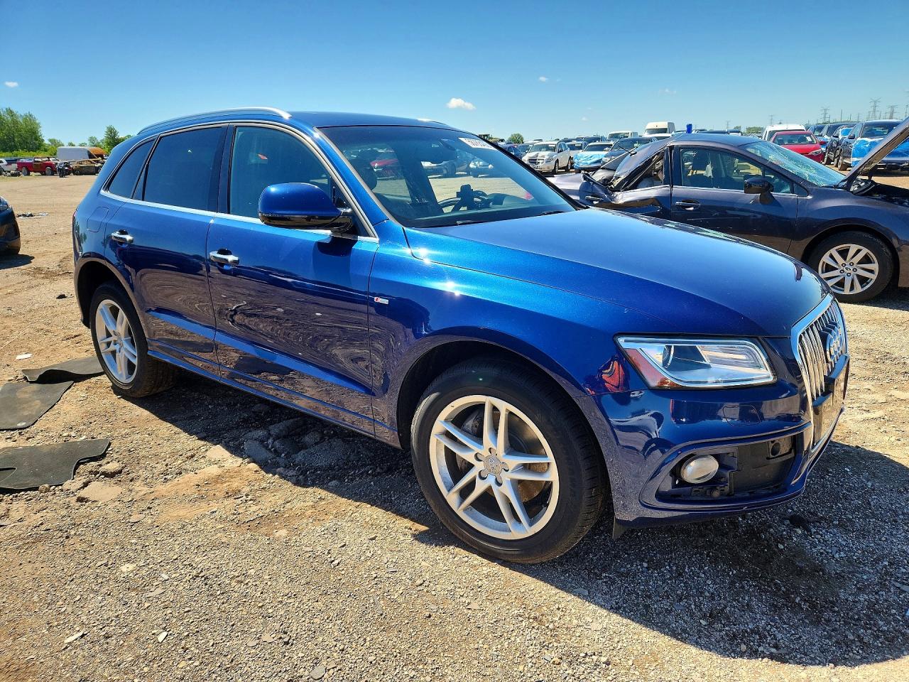 2016 Audi Q5 Premium Plus S-line Синий vin: WA1D7BFPXGA041361
