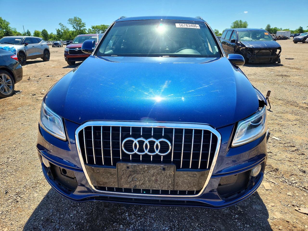 2016 Audi Q5 Premium Plus S-line Синий vin: WA1D7BFPXGA041361