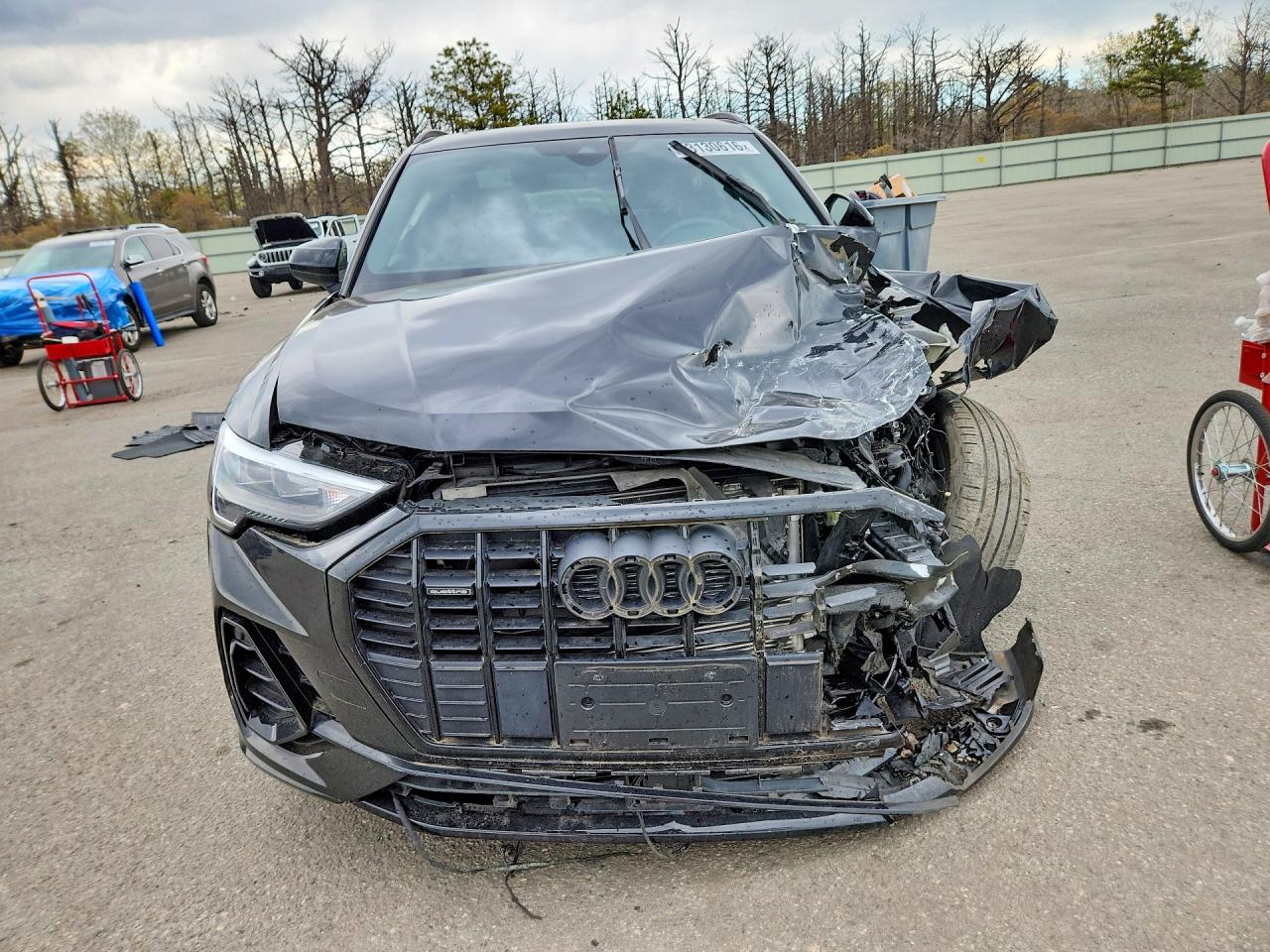 2022 Audi Q3 Quattro Black vin: WA1DECF30N1132256
