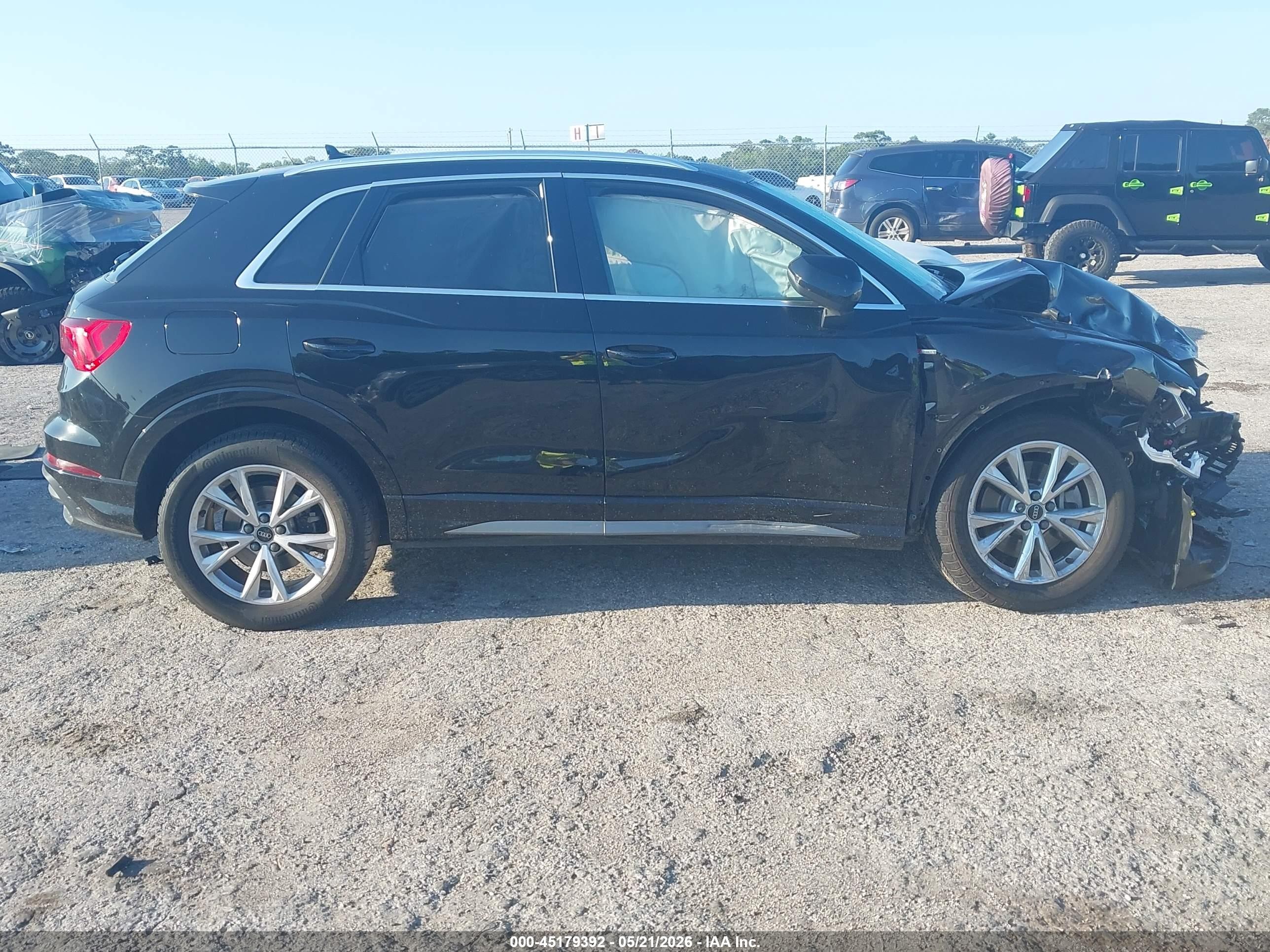 2023 Audi Q3 Premium 45 Tfsi S Line Quattro Tiptronic Черный vin: WA1DECF31P1084589