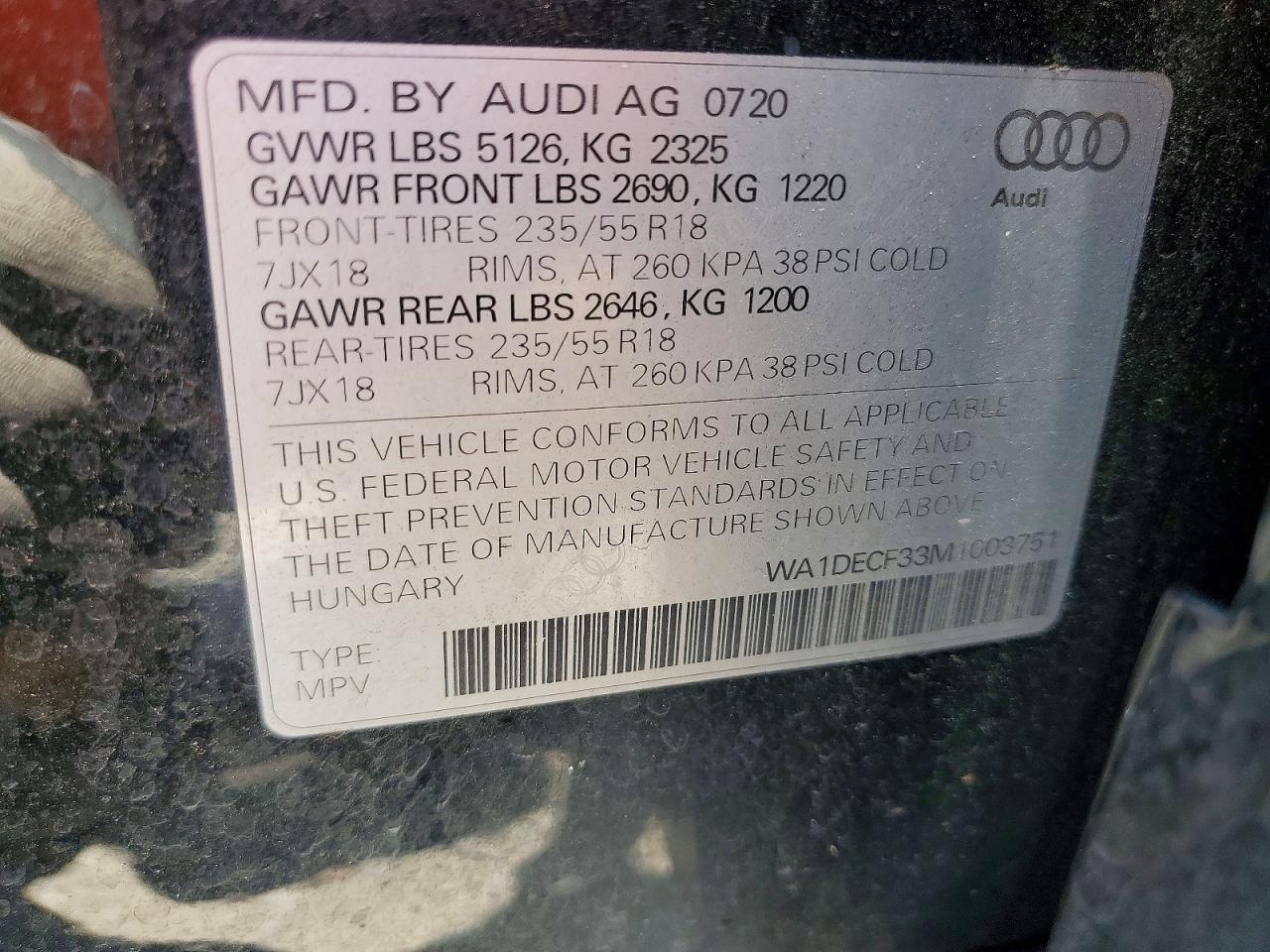 2021 Audi Q3 Premium S Line 45 Black vin: WA1DECF33M1003751