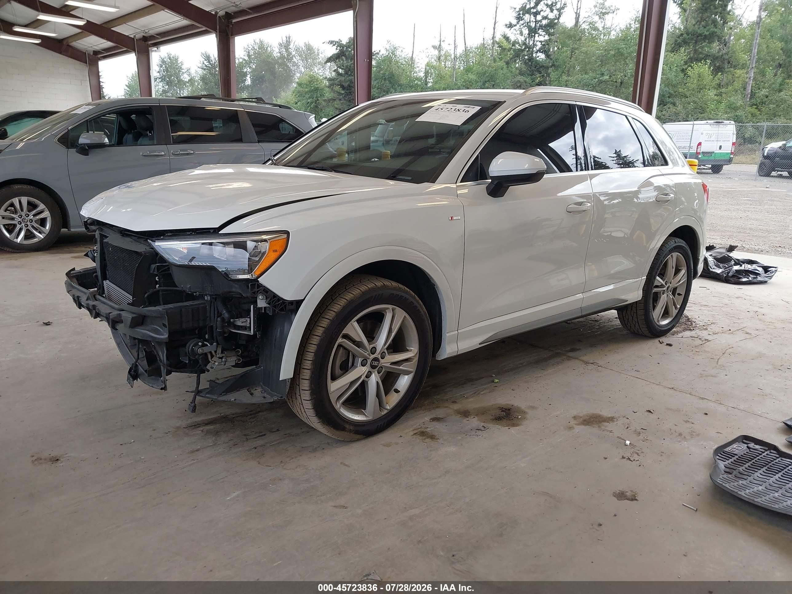 2022 Audi Q3 Premium 45 Tfsi S Line Quattro Tiptronic White vin: WA1DECF34N1010225