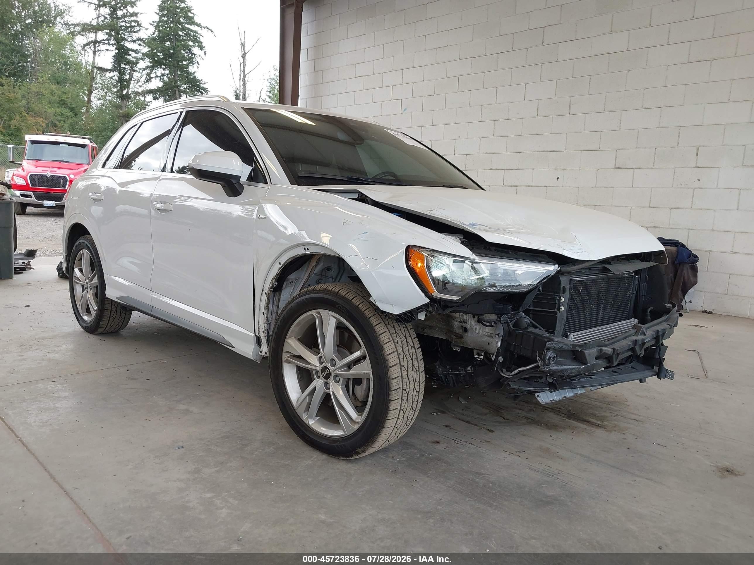 2022 Audi Q3 Premium 45 Tfsi S Line Quattro Tiptronic White vin: WA1DECF34N1010225