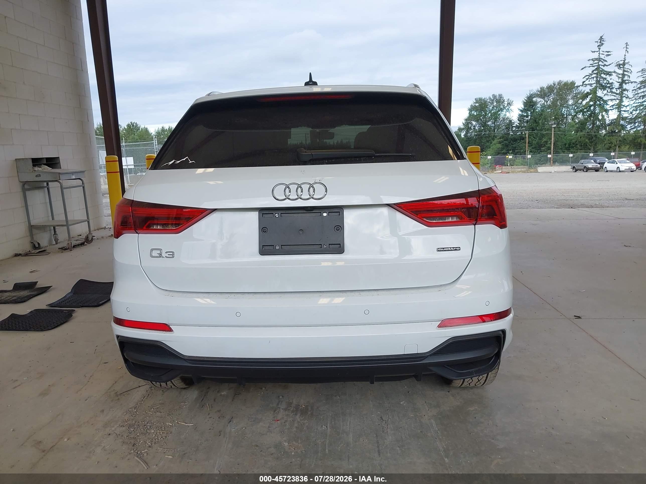 2022 Audi Q3 Premium 45 Tfsi S Line Quattro Tiptronic White vin: WA1DECF34N1010225