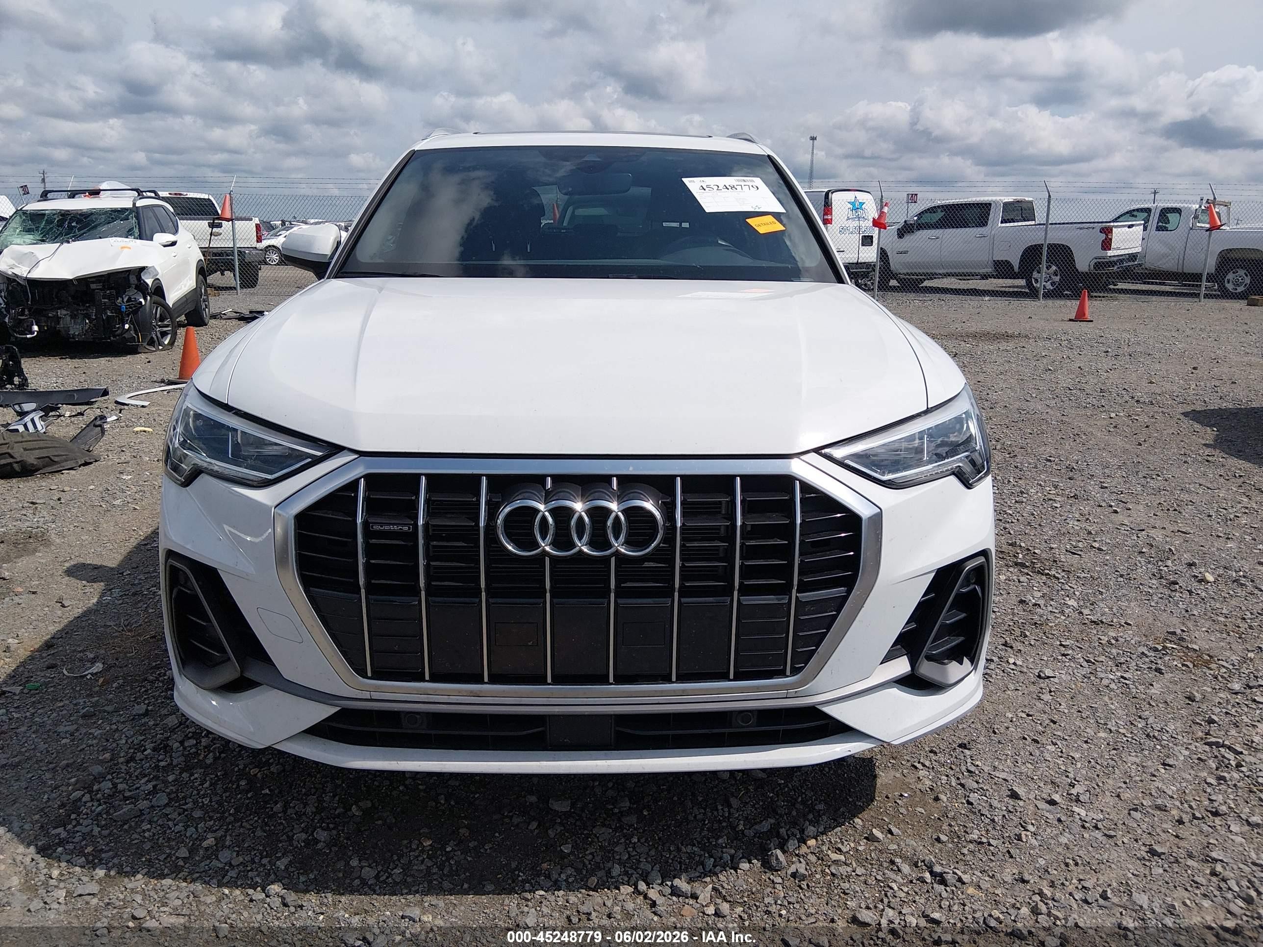 2025 Audi Q3 Premium 45 Tfsi S Line Quattro Tiptronic Белый vin: WA1DECF36S1075301