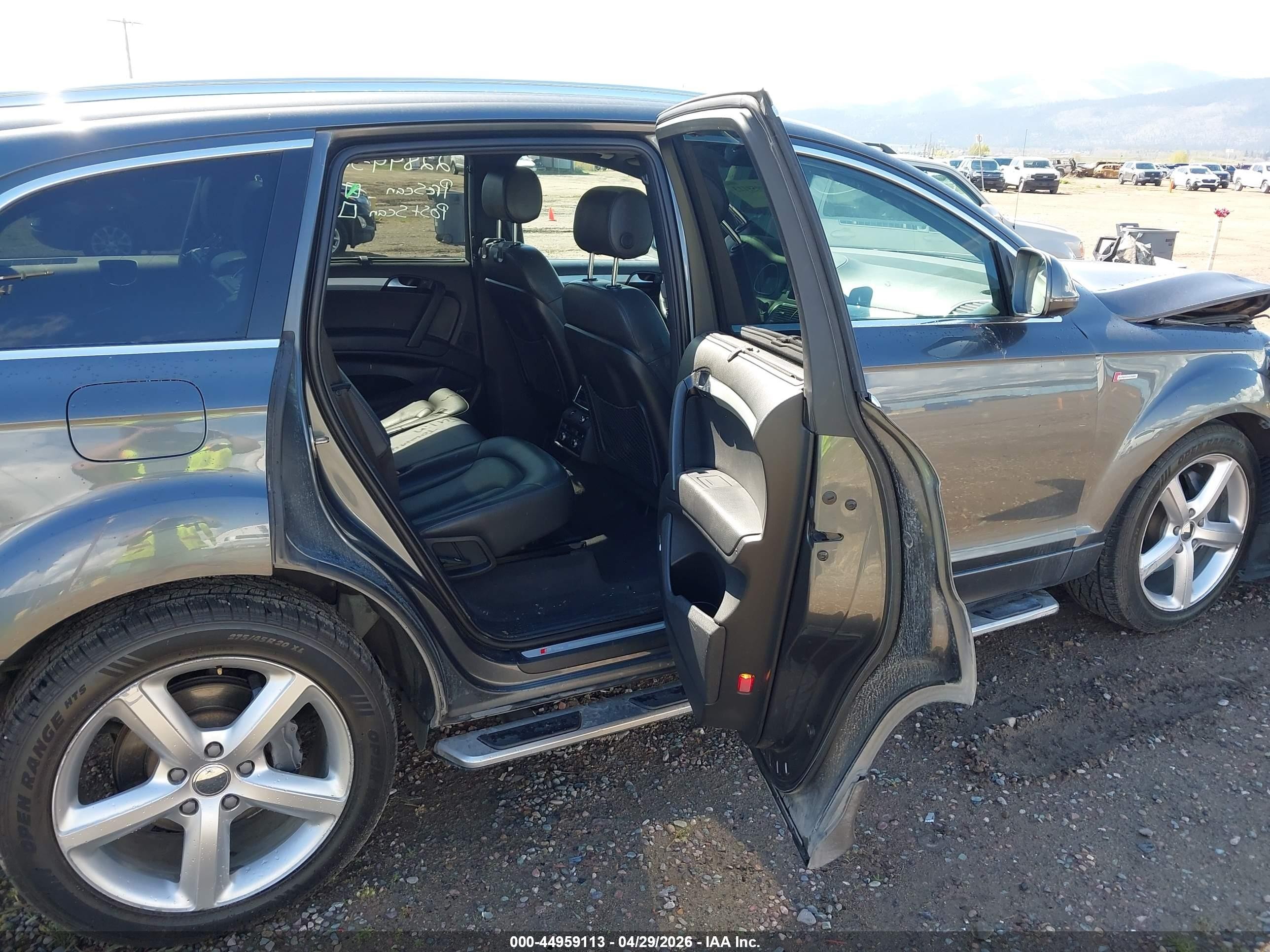 2011 Audi Q7 3.0t S Line Prestige Gray vin: WA1DGAFE0BD004402