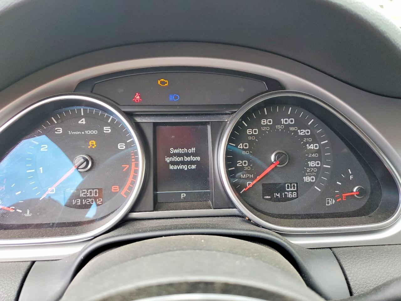 2013 Audi Q7 Prestige Black vin: WA1DGAFE0DD003656
