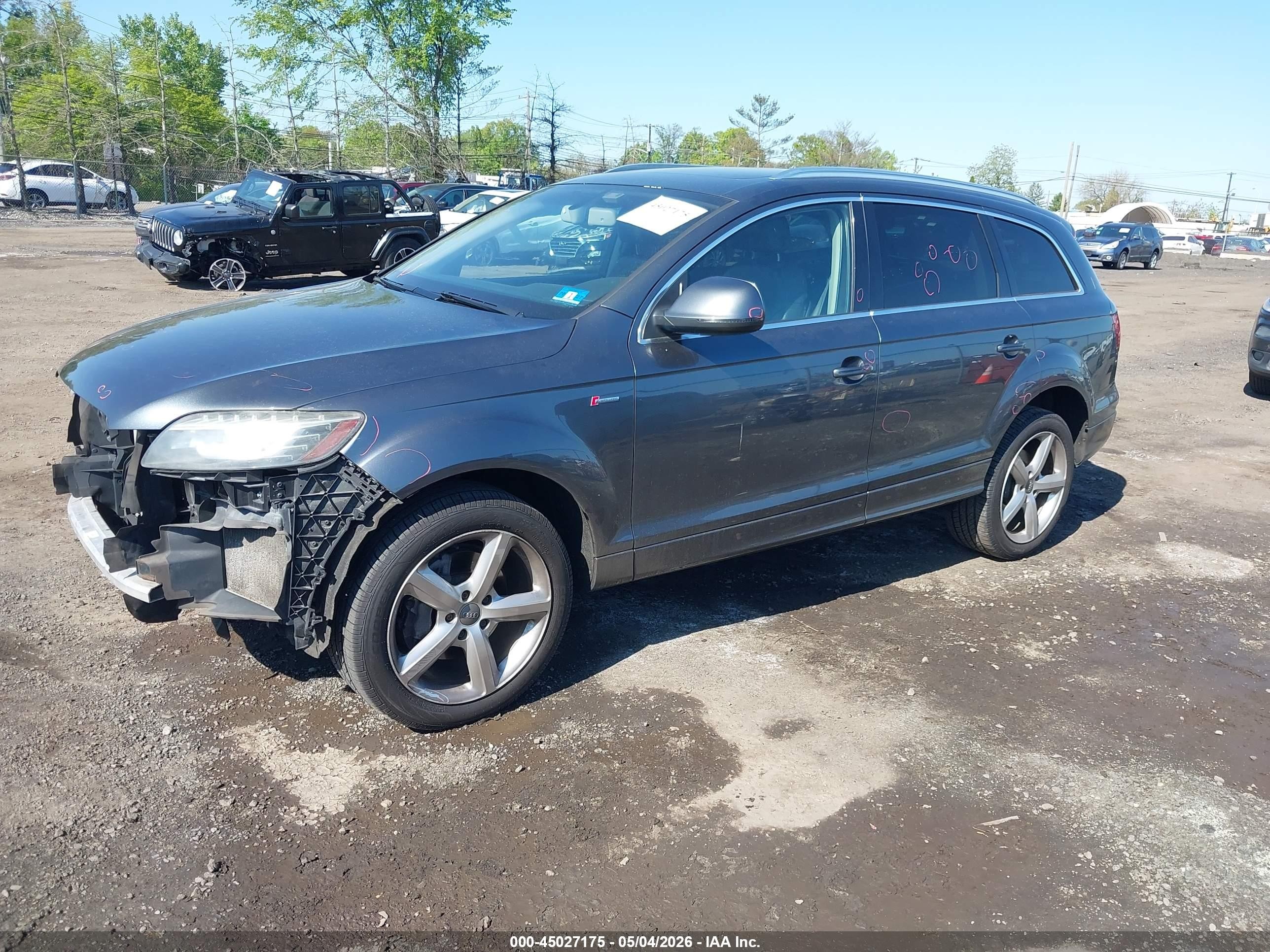 2013 Audi Q7 3.0t S Line Prestige Серый vin: WA1DGAFE0DD005827