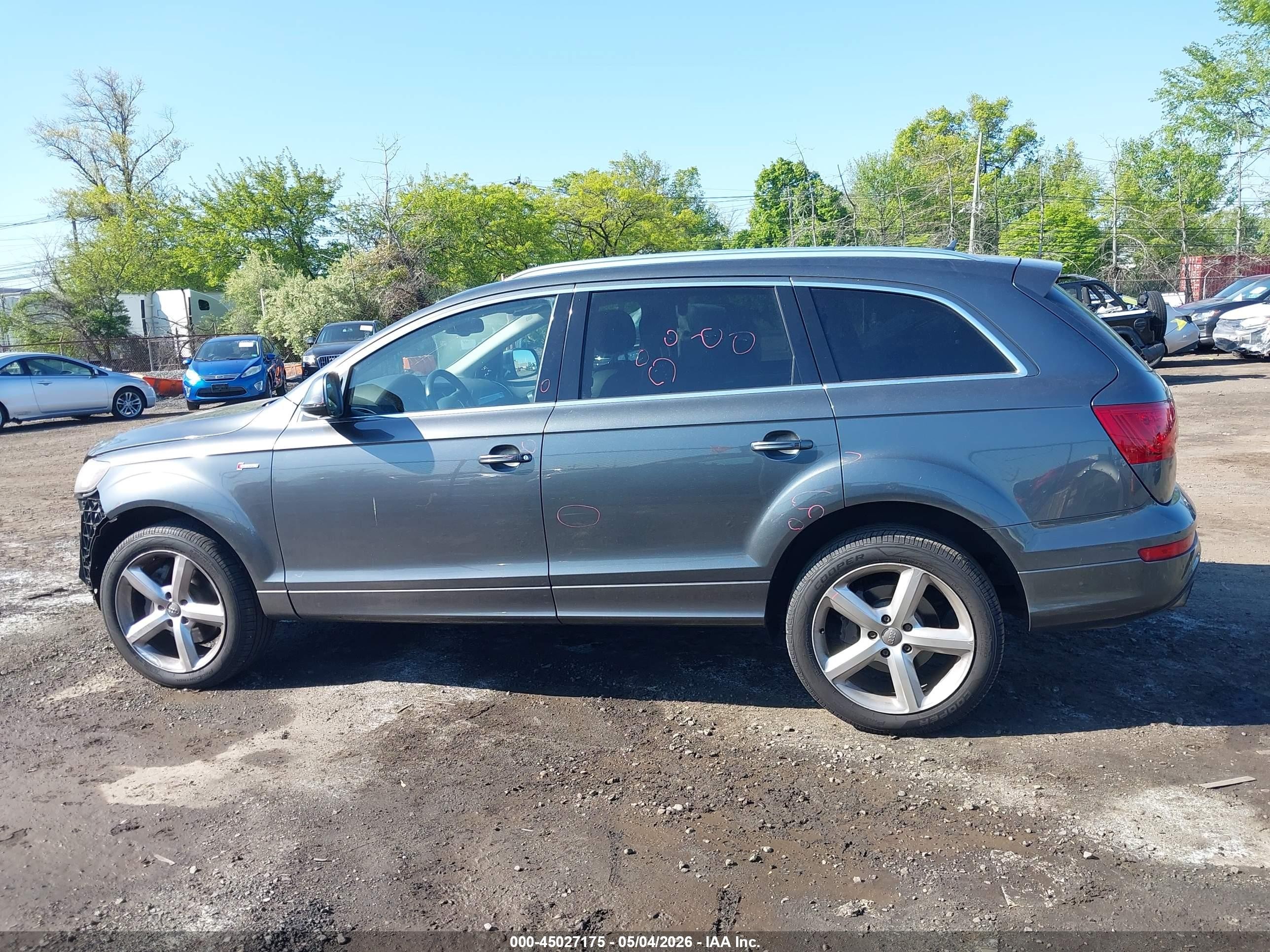 2013 Audi Q7 3.0t S Line Prestige Серый vin: WA1DGAFE0DD005827