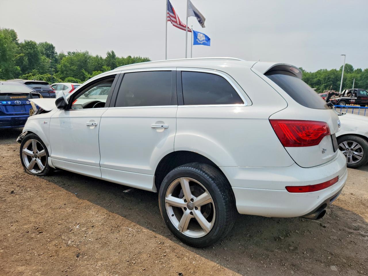 2014 Audi Q7 Prestige White vin: WA1DGAFE0ED003898