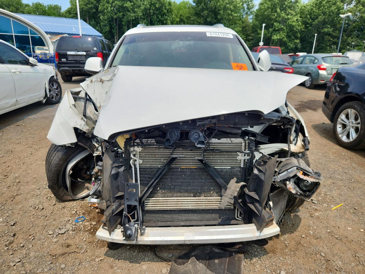 2014 Audi Q7 Prestige White vin: WA1DGAFE0ED003898