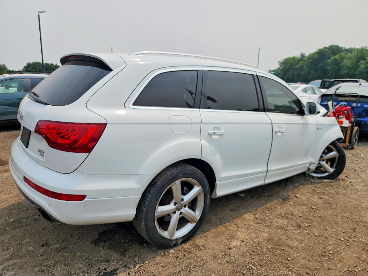 2014 Audi Q7 Prestige White vin: WA1DGAFE0ED003898
