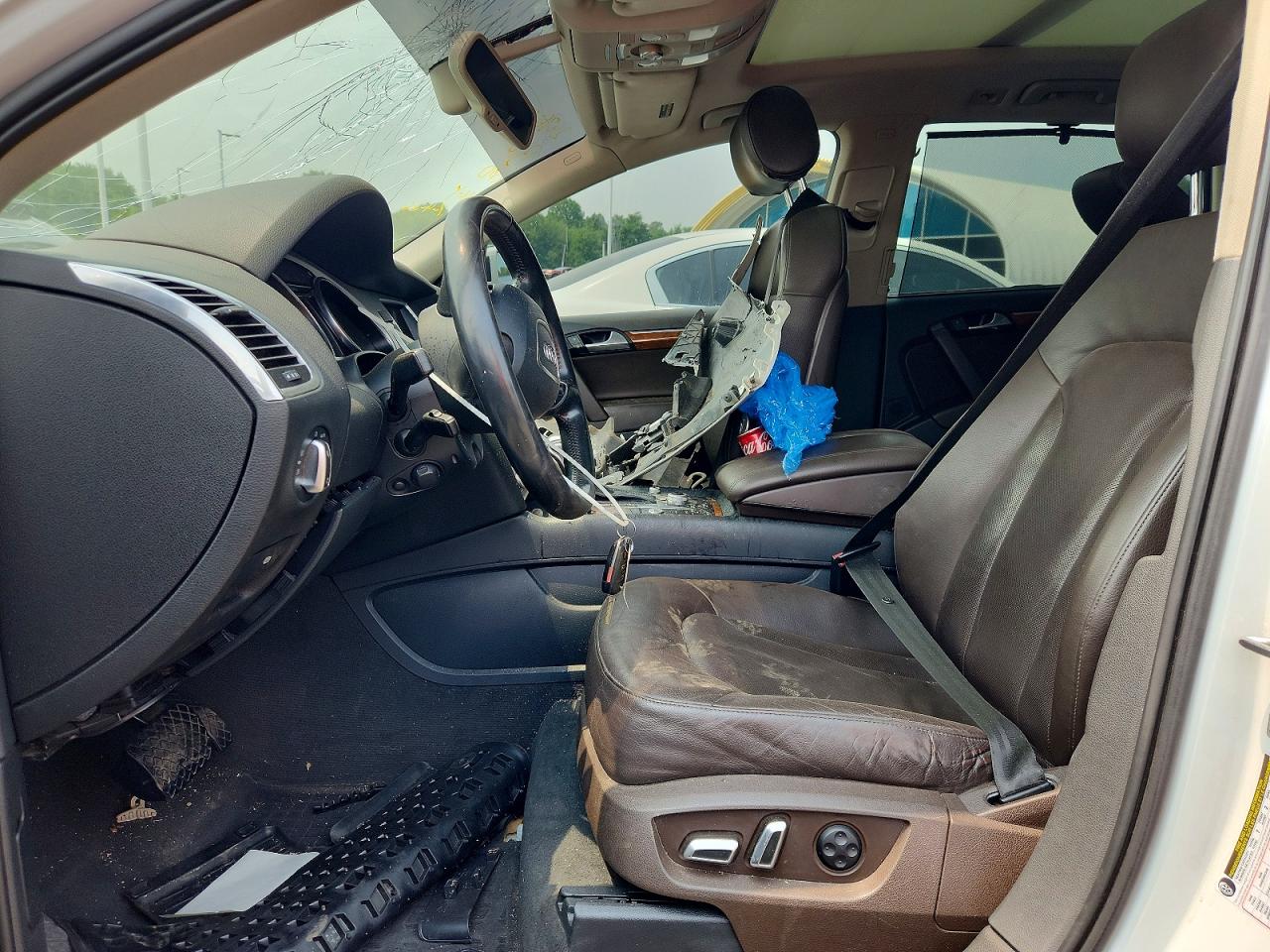 2014 Audi Q7 Prestige White vin: WA1DGAFE0ED003898