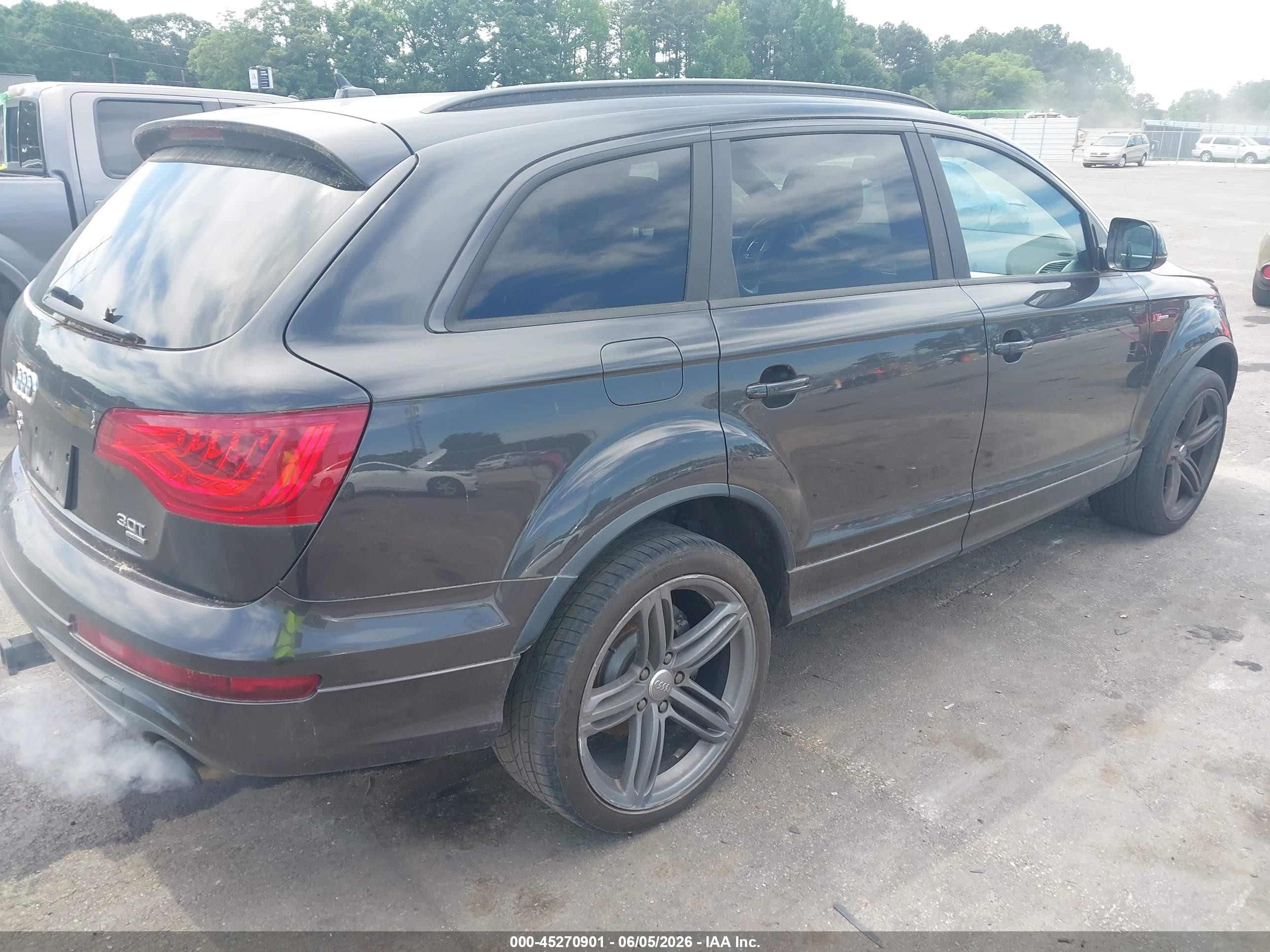 2014 Audi Q7 3.0t S Line Prestige Черный vin: WA1DGAFE0ED020605