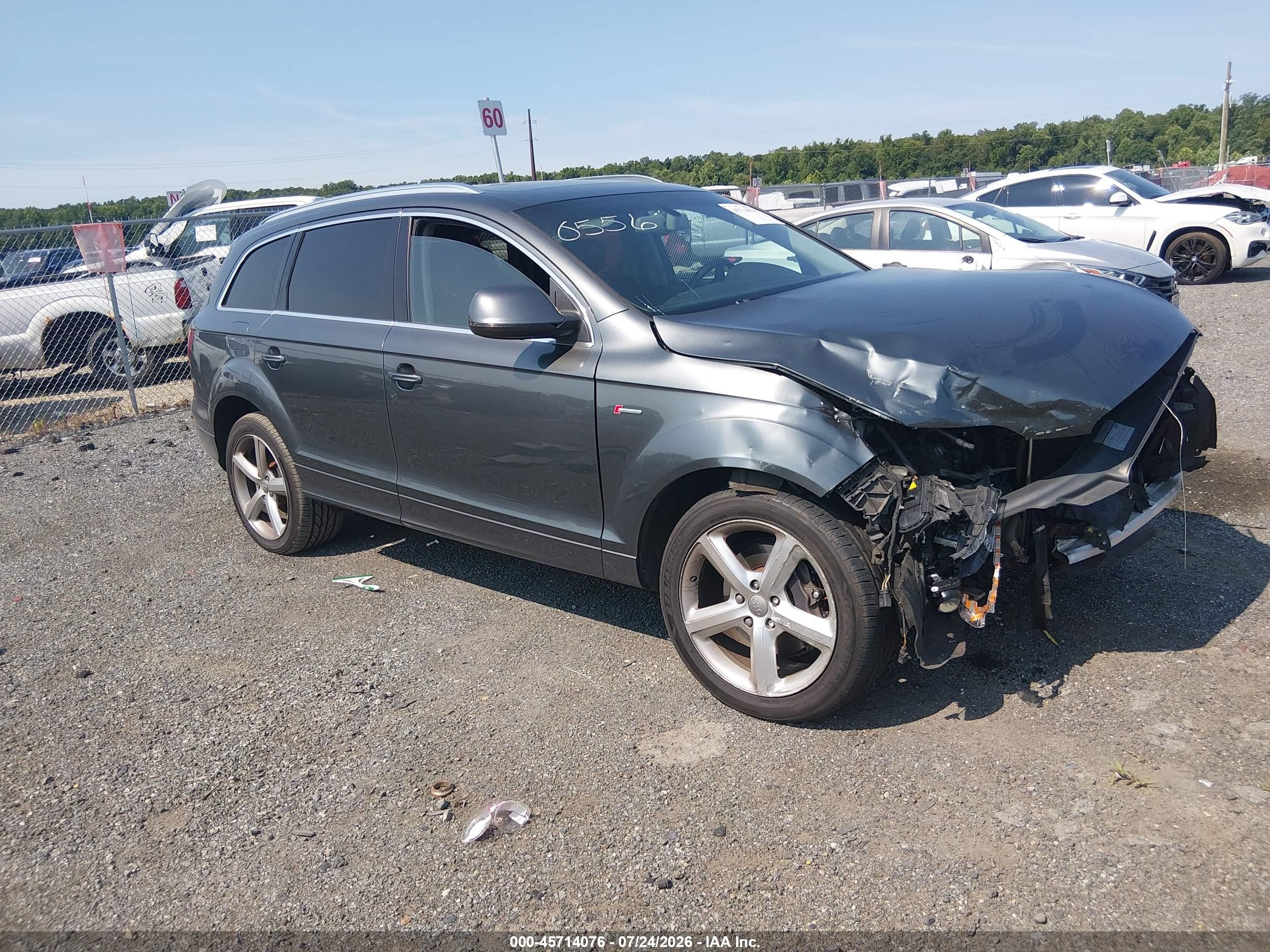 2015 Audi Q7 3.0t S Line Prestige Gray vin: WA1DGAFE0FD020556