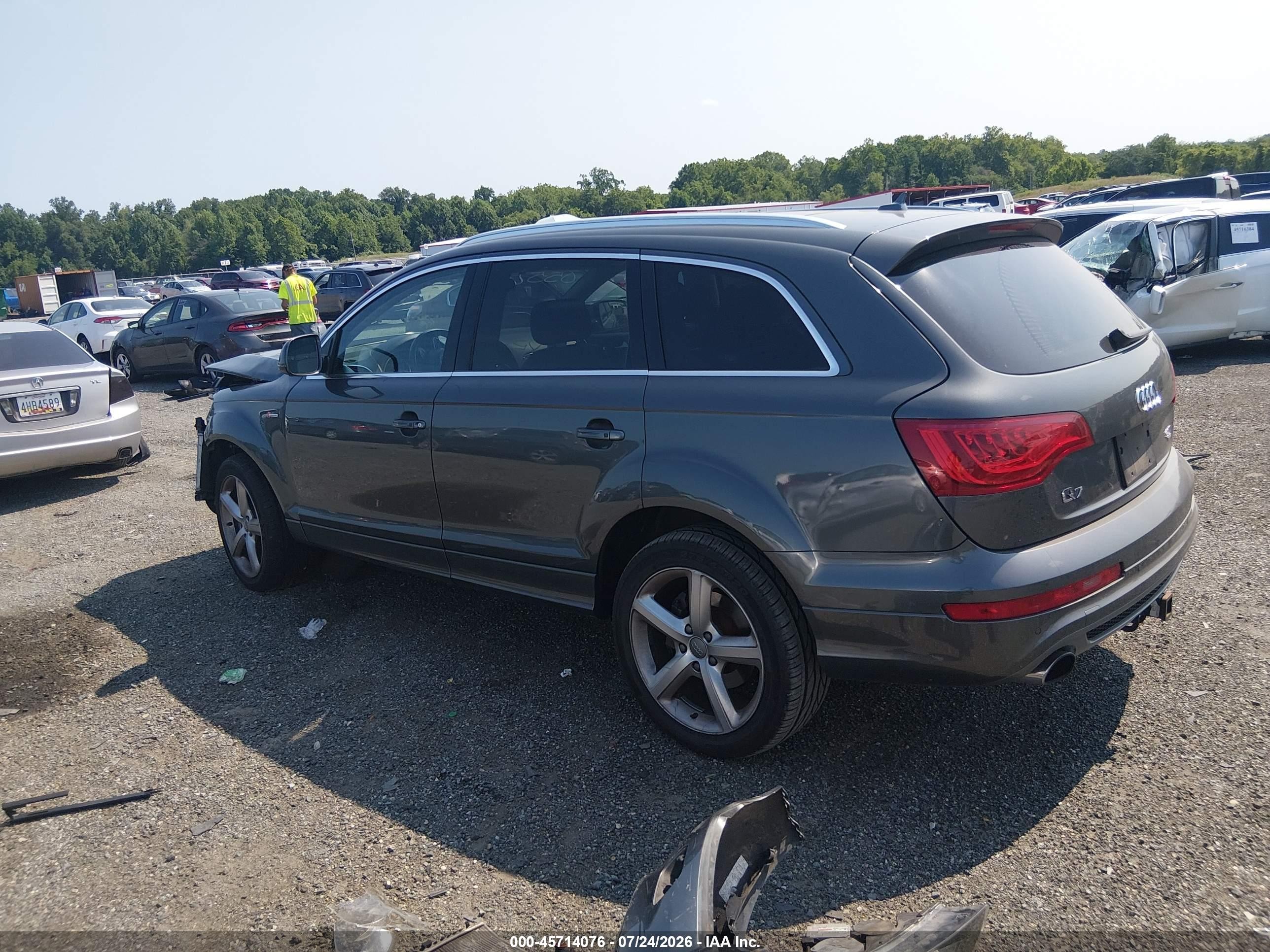 2015 Audi Q7 3.0t S Line Prestige Gray vin: WA1DGAFE0FD020556