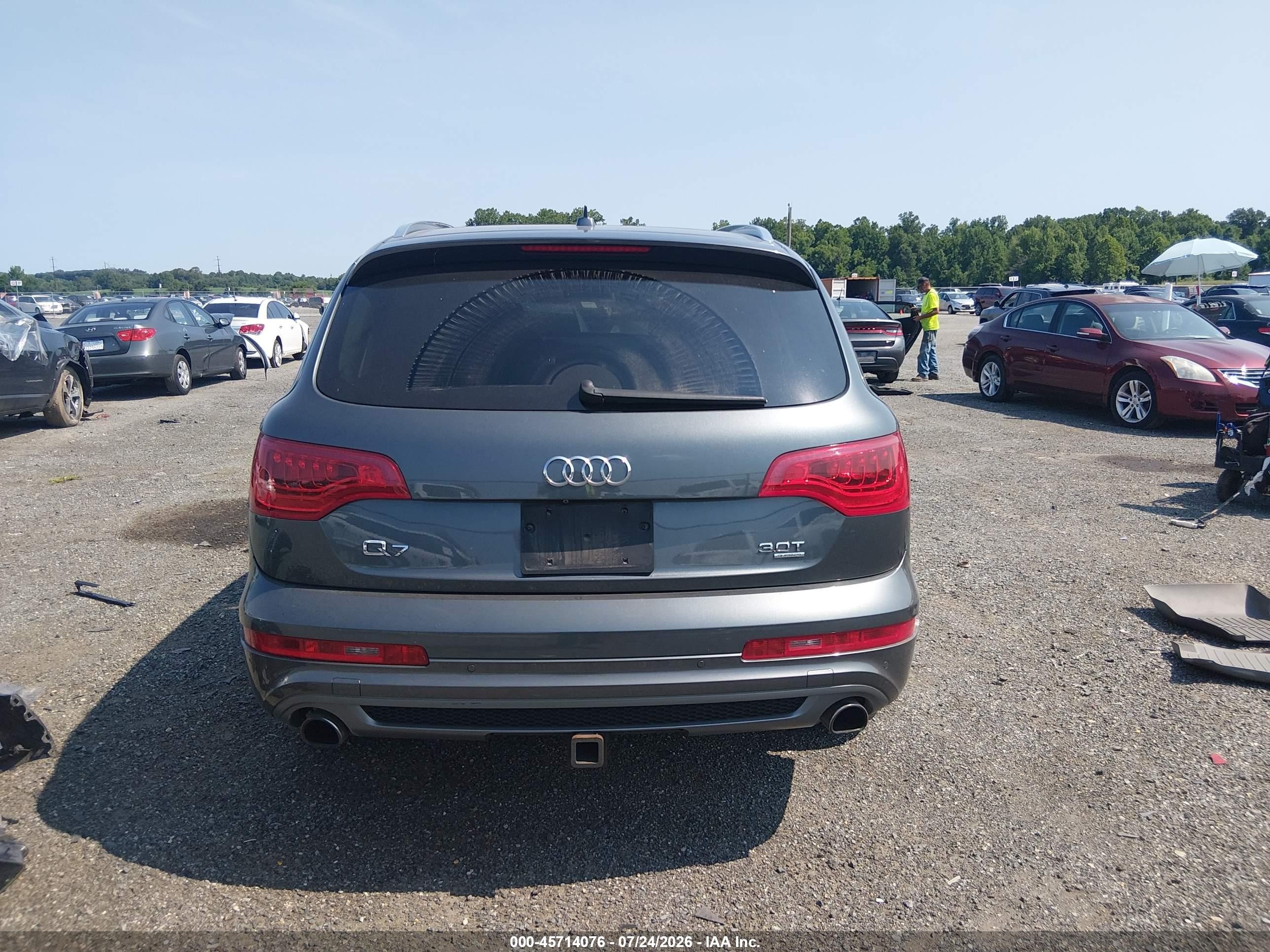 2015 Audi Q7 3.0t S Line Prestige Gray vin: WA1DGAFE0FD020556