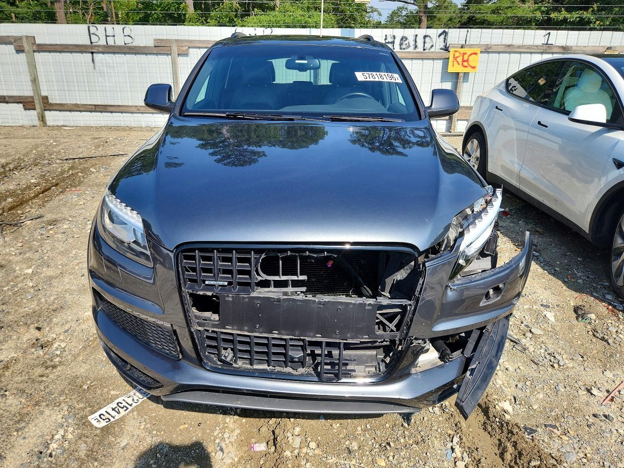 2015 Audi Q7 Prestige Серый vin: WA1DGAFE0FD029497