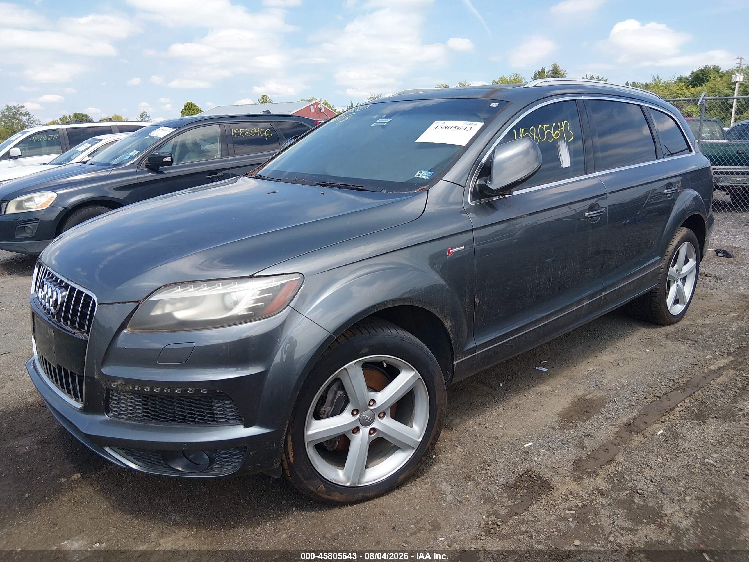 2013 Audi Q7 3.0t S Line Prestige Gray vin: WA1DGAFE1DD000166