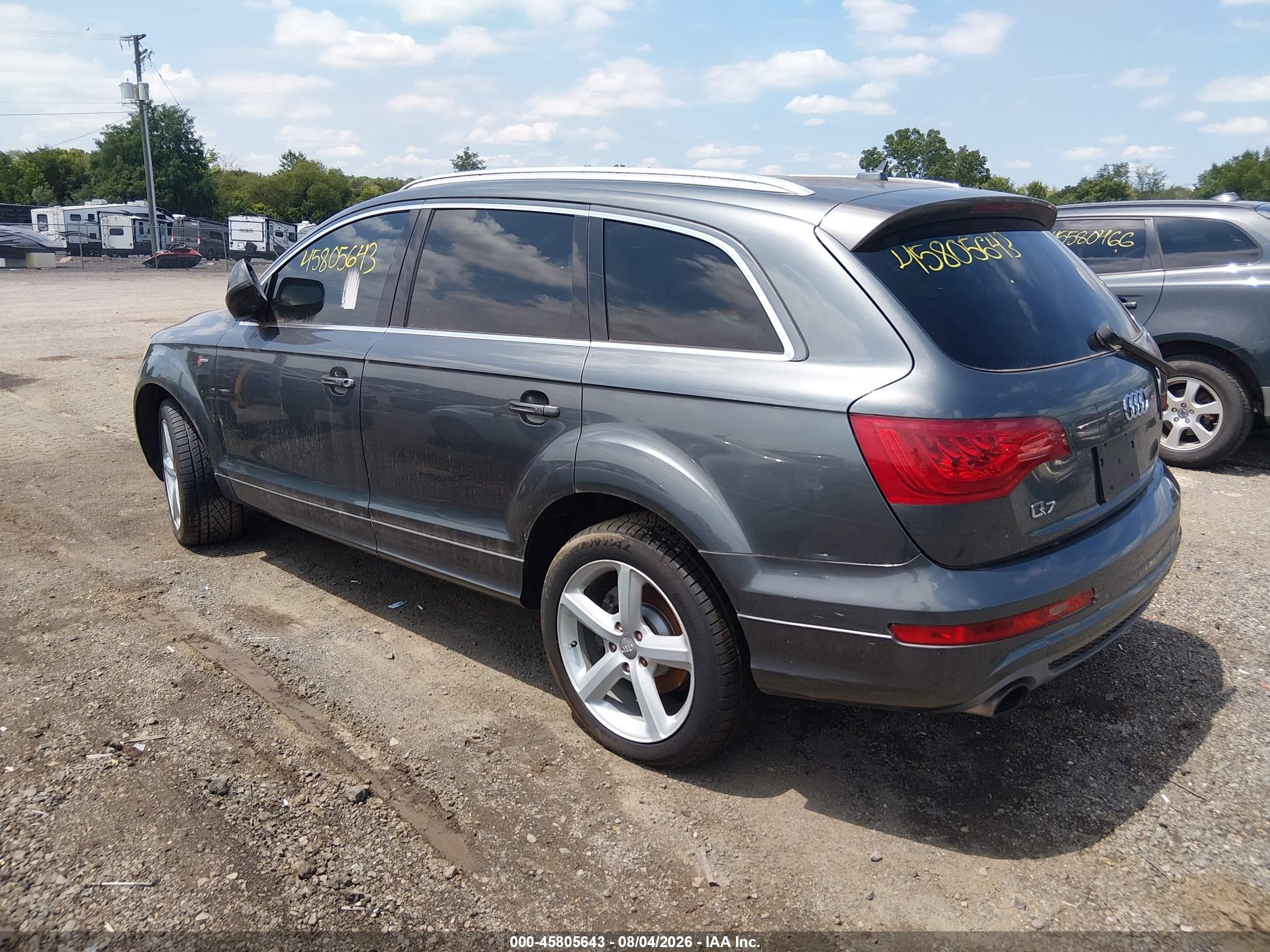 2013 Audi Q7 3.0t S Line Prestige Gray vin: WA1DGAFE1DD000166