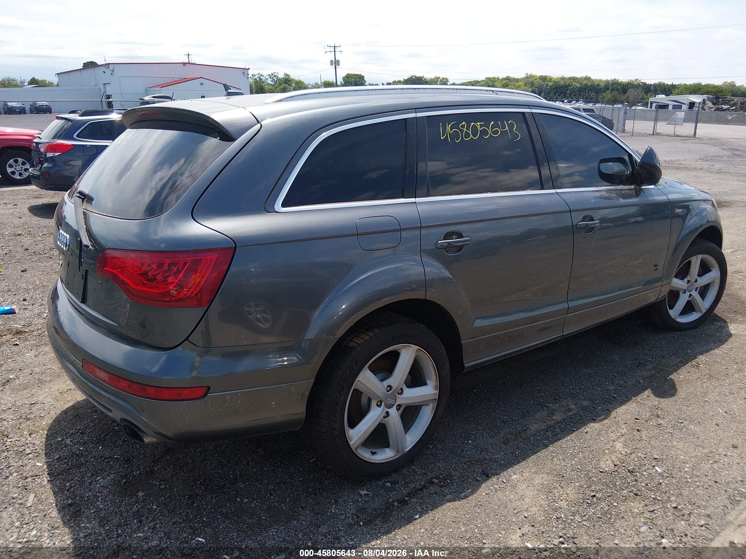 2013 Audi Q7 3.0t S Line Prestige Gray vin: WA1DGAFE1DD000166