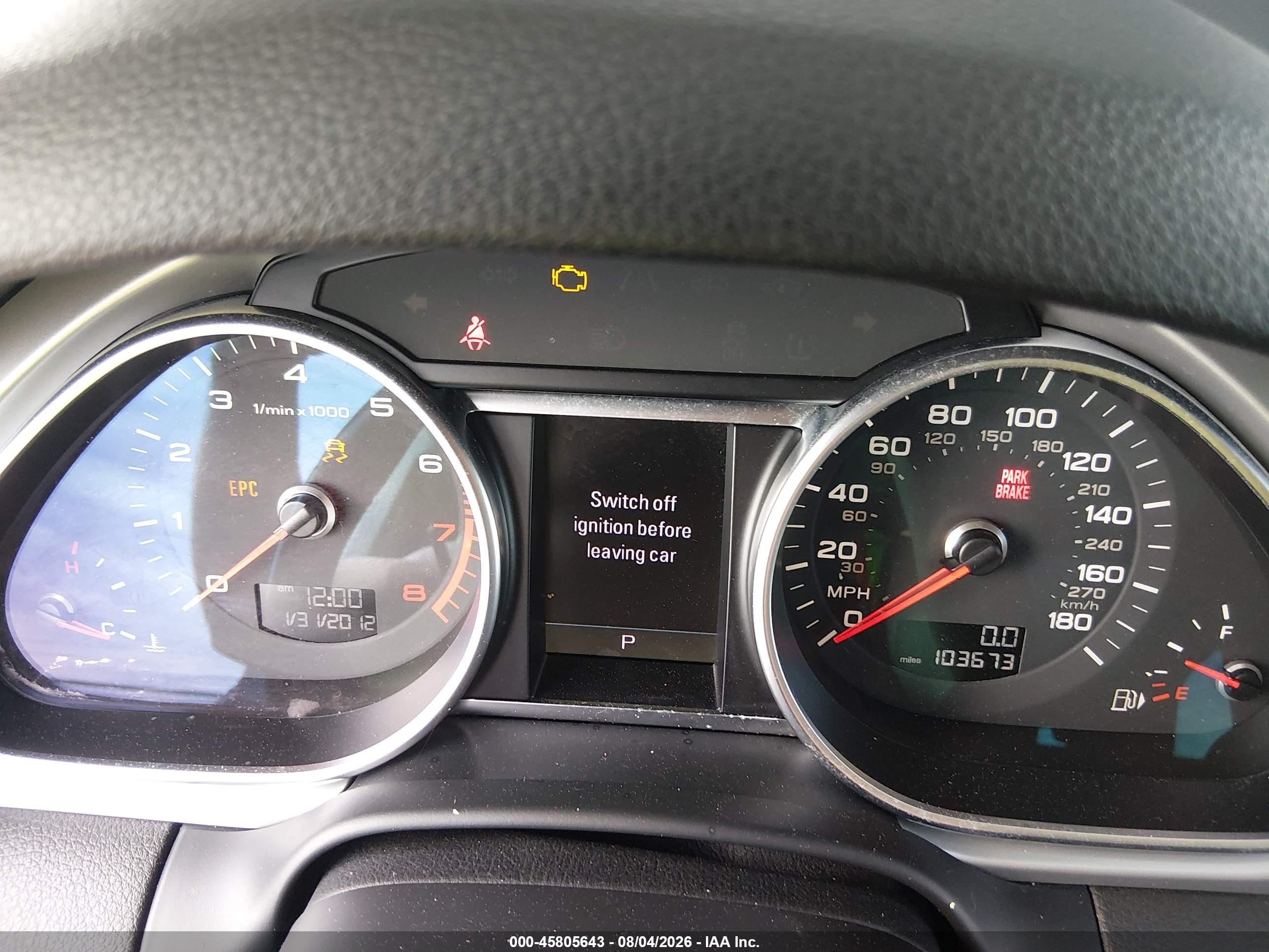 2013 Audi Q7 3.0t S Line Prestige Gray vin: WA1DGAFE1DD000166