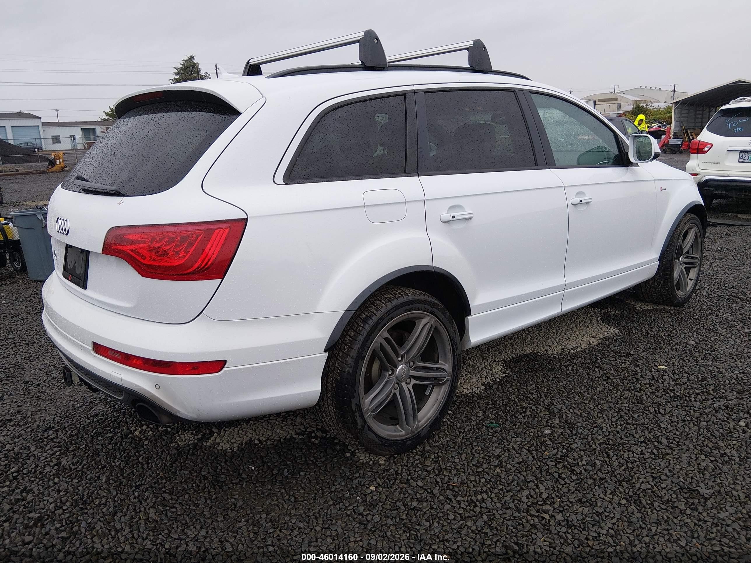 2013 Audi Q7 3.0t S Line Prestige White vin: WA1DGAFE1DD013452