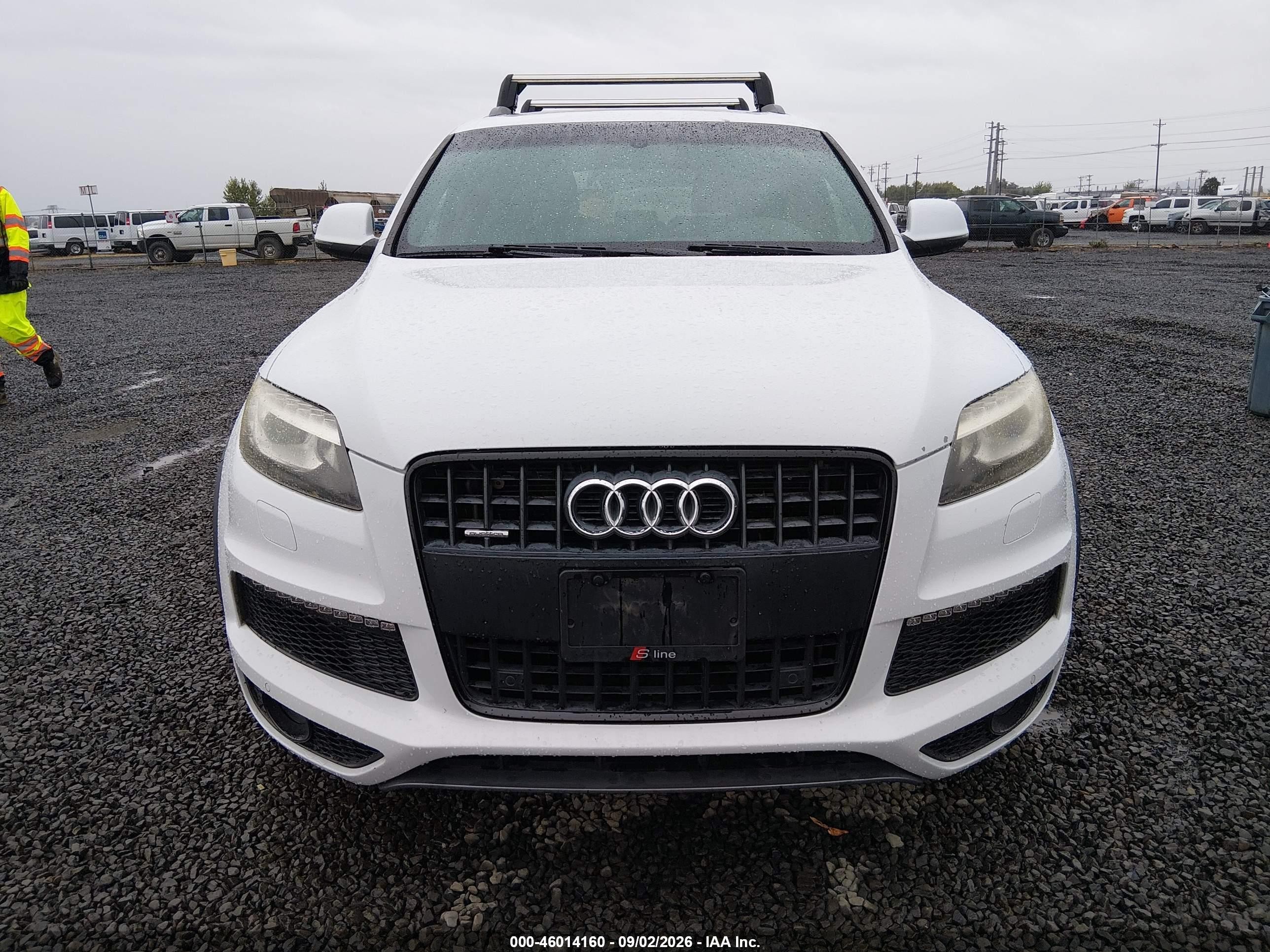 2013 Audi Q7 3.0t S Line Prestige White vin: WA1DGAFE1DD013452