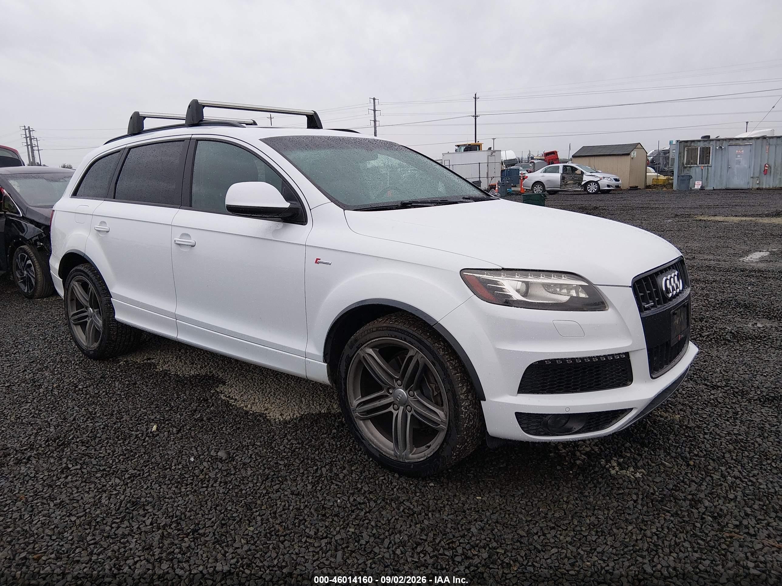 2013 Audi Q7 3.0t S Line Prestige White vin: WA1DGAFE1DD013452