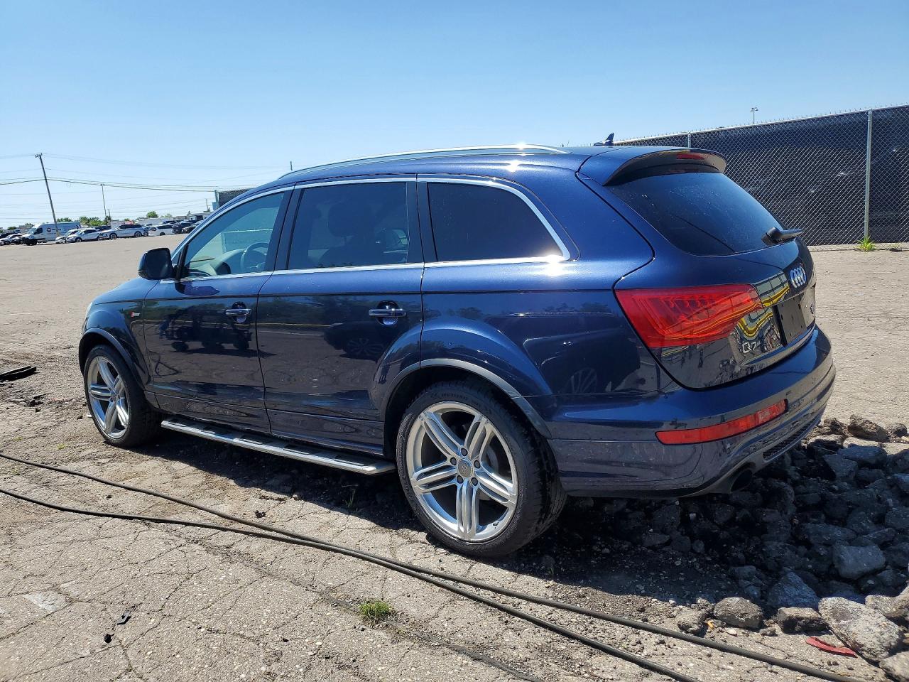 2014 Audi Q7 Prestige Синий vin: WA1DGAFE1ED008060