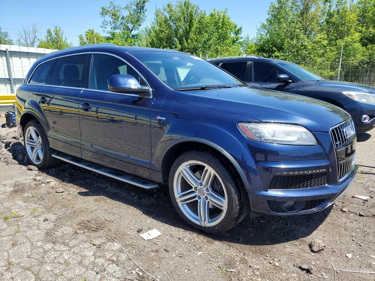 2014 Audi Q7 Prestige Синий vin: WA1DGAFE1ED008060