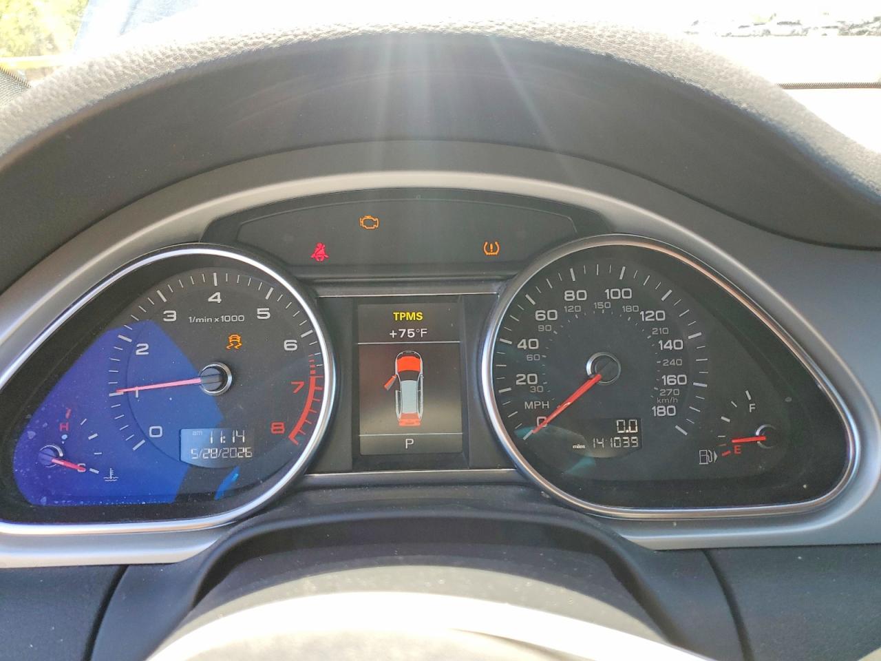 2014 Audi Q7 Prestige Синий vin: WA1DGAFE1ED008060